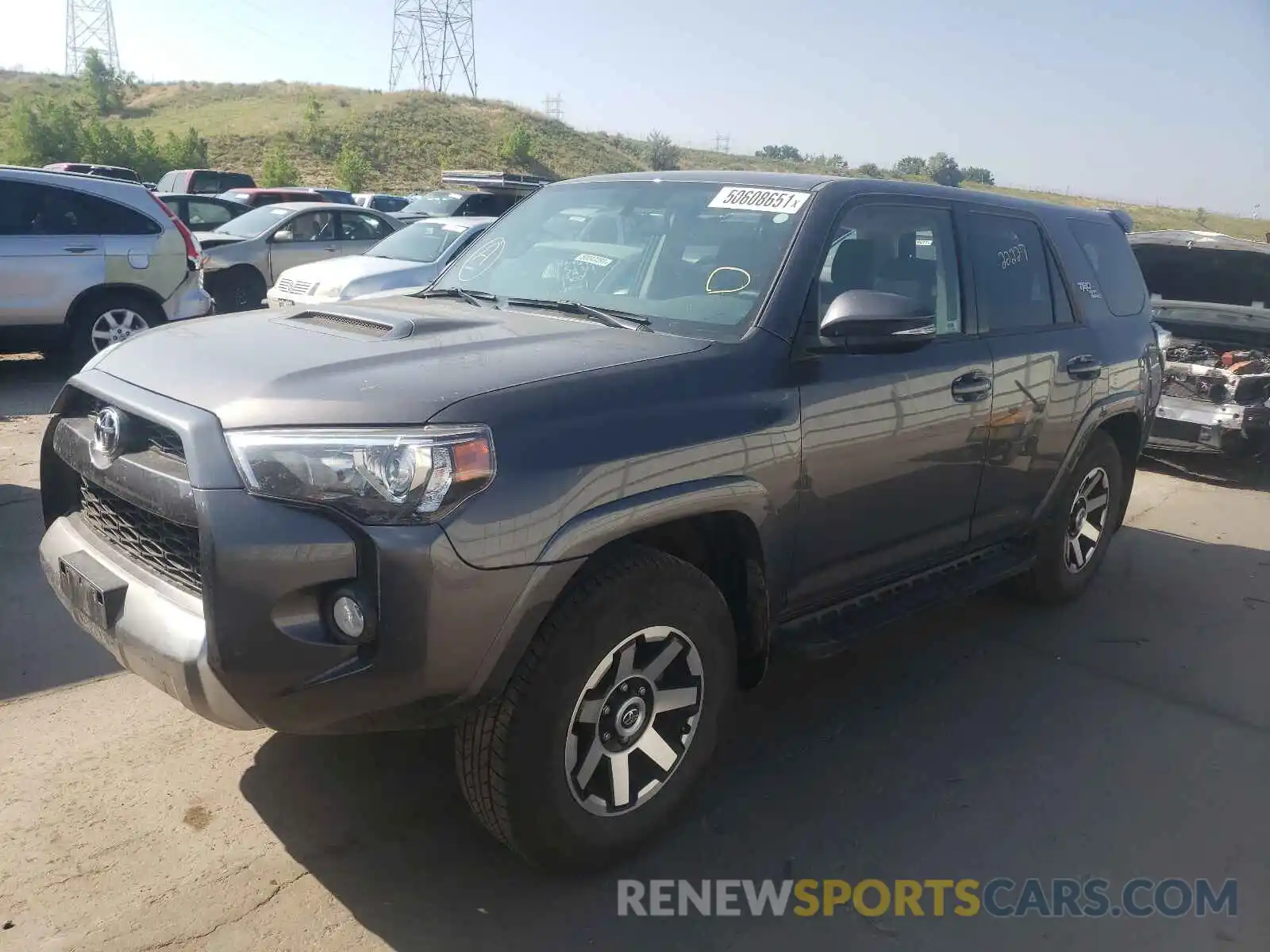 2 Photograph of a damaged car JTEBU5JR9K5708899 TOYOTA 4RUNNER 2019