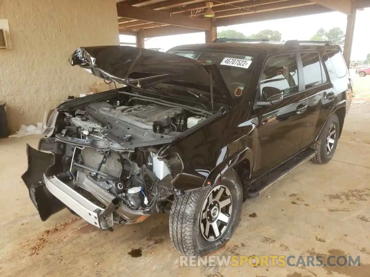 2 Photograph of a damaged car JTEBU5JR9K5712421 TOYOTA 4RUNNER 2019