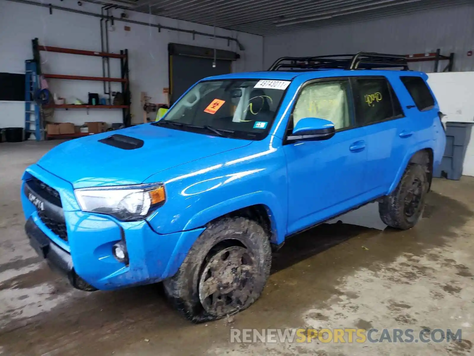 2 Photograph of a damaged car JTEBU5JR9K5721524 TOYOTA 4RUNNER 2019