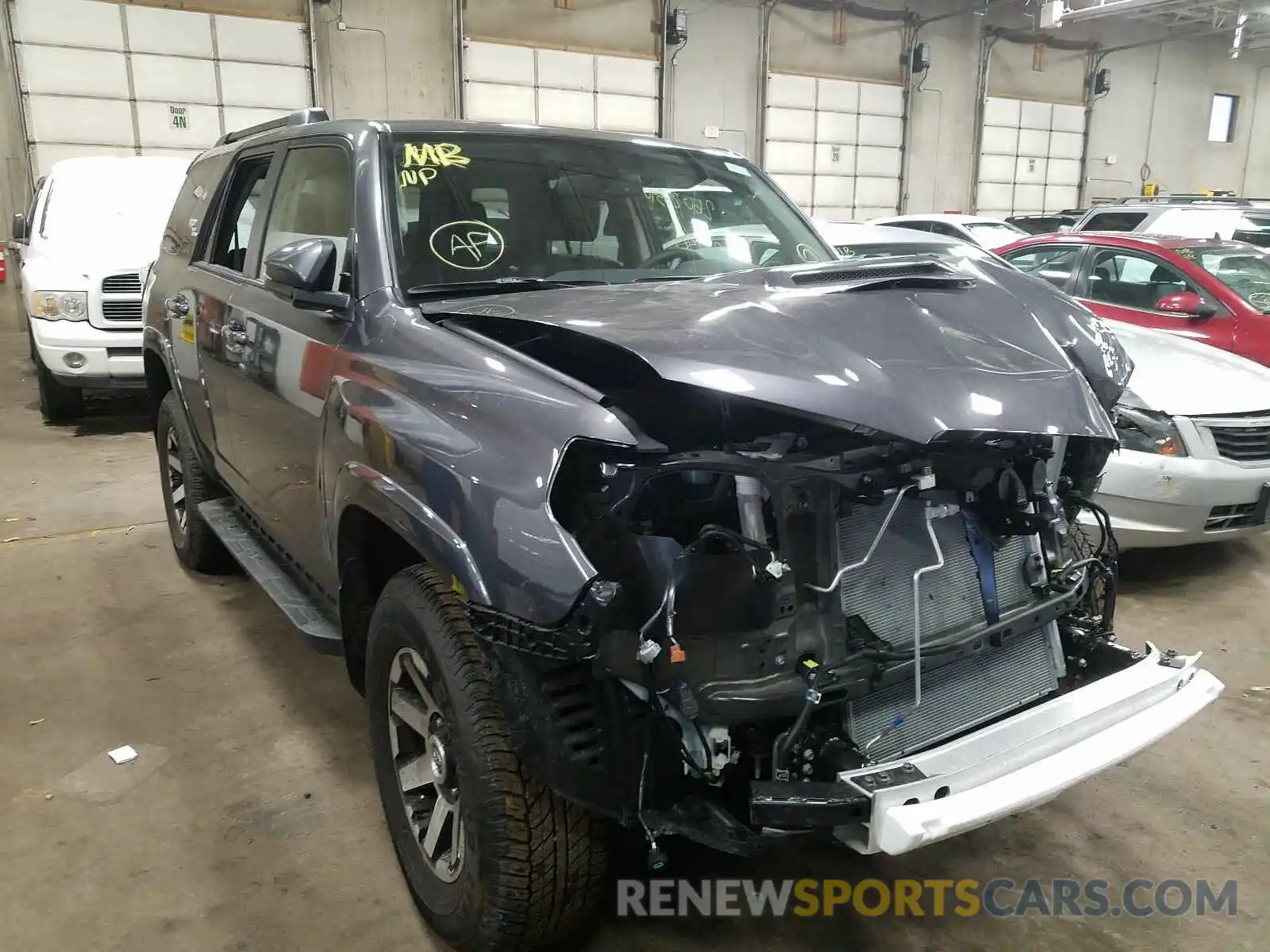 1 Photograph of a damaged car JTEBU5JR9K5723869 TOYOTA 4RUNNER 2019