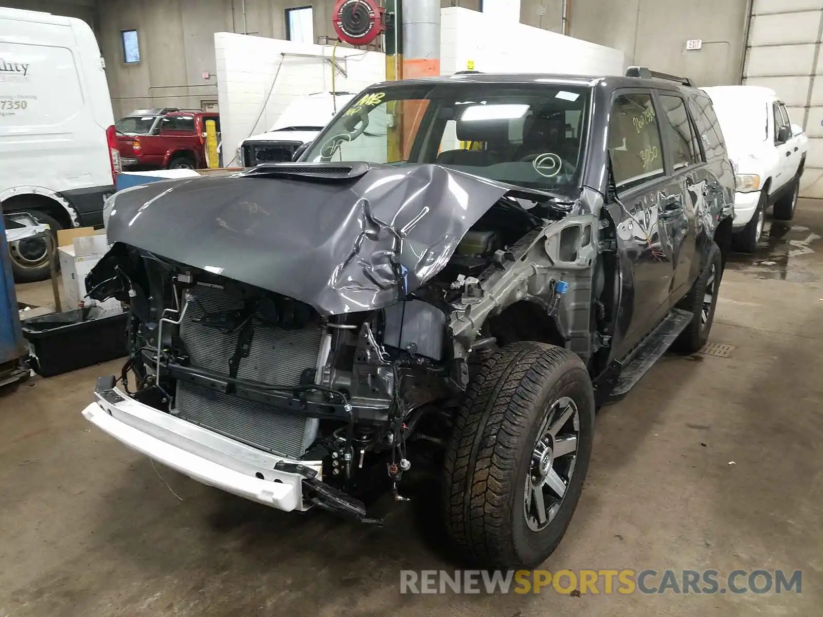 2 Photograph of a damaged car JTEBU5JR9K5723869 TOYOTA 4RUNNER 2019