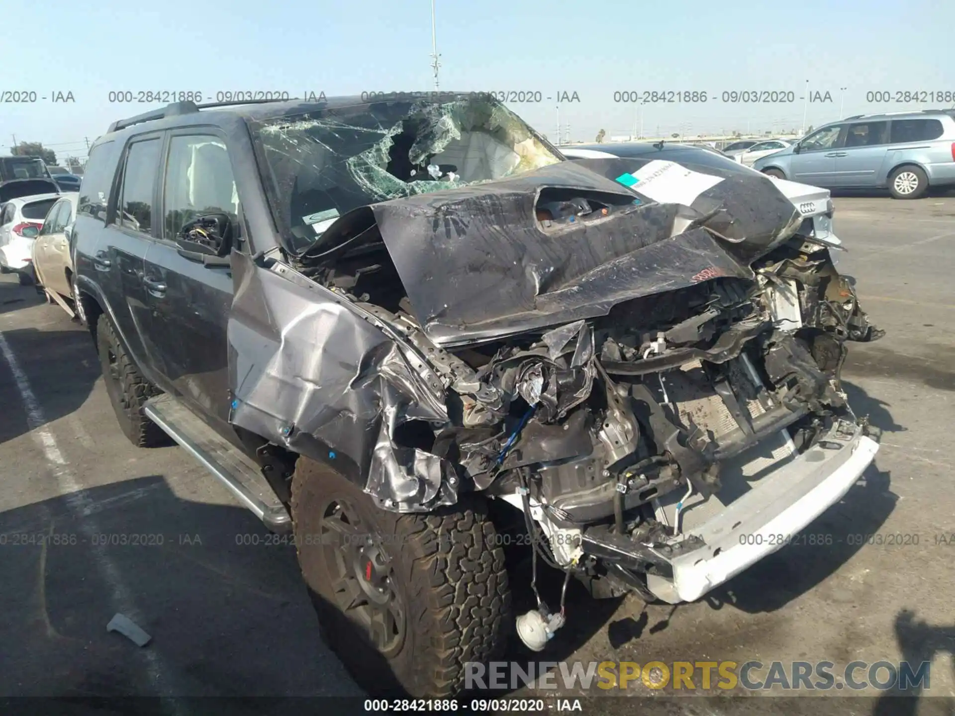1 Photograph of a damaged car JTEBU5JR9K5723953 TOYOTA 4RUNNER 2019