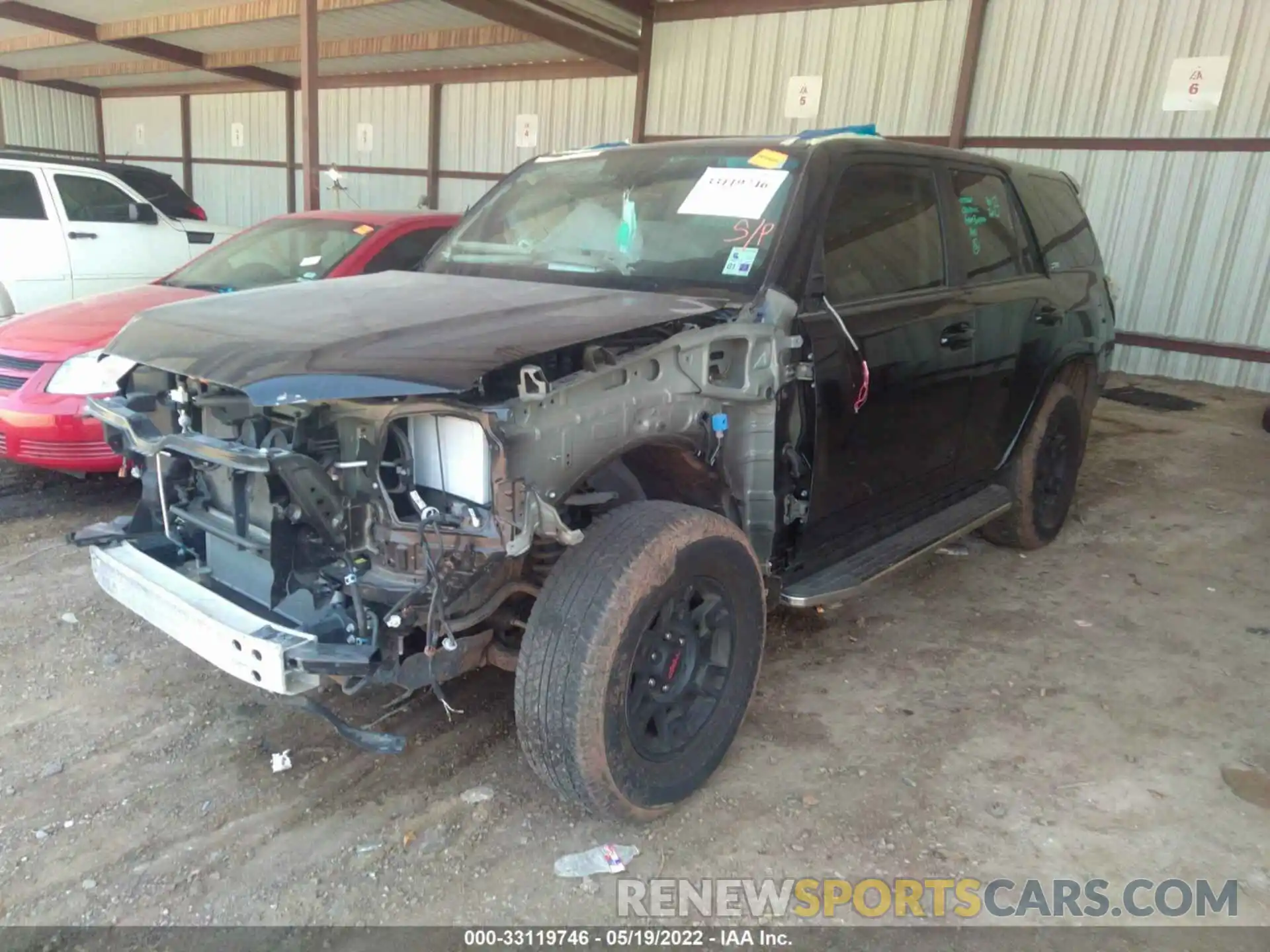 2 Photograph of a damaged car JTEBU5JR9K5725427 TOYOTA 4RUNNER 2019