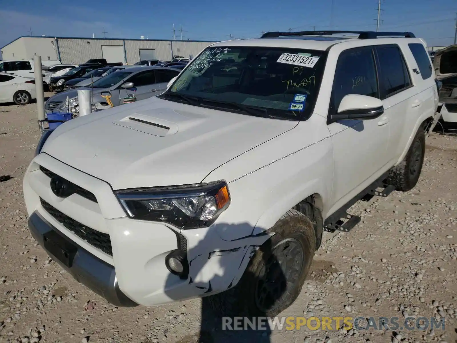 2 Photograph of a damaged car JTEBU5JR9K5736847 TOYOTA 4RUNNER 2019