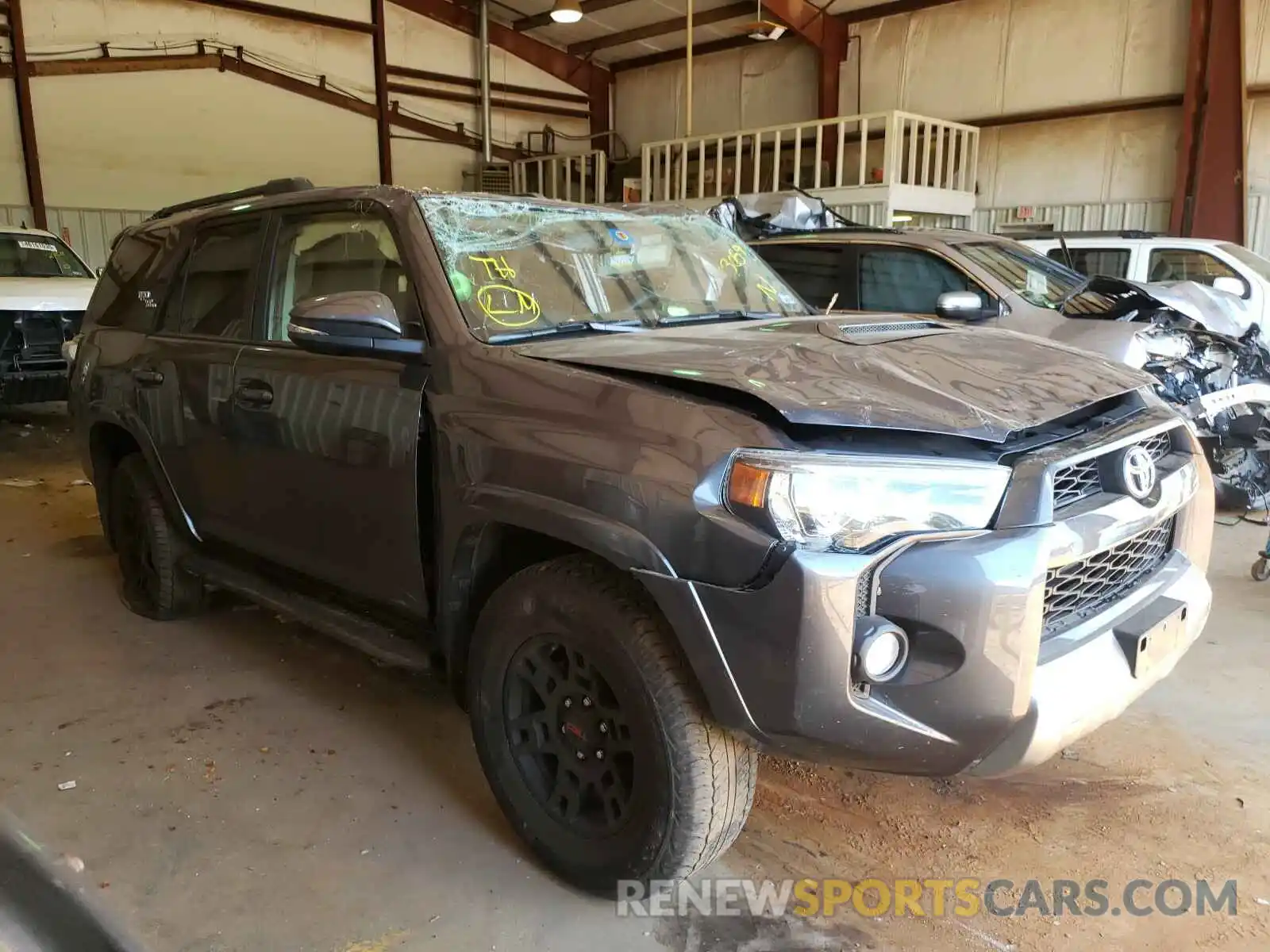 1 Photograph of a damaged car JTEBU5JRXK5613669 TOYOTA 4RUNNER 2019