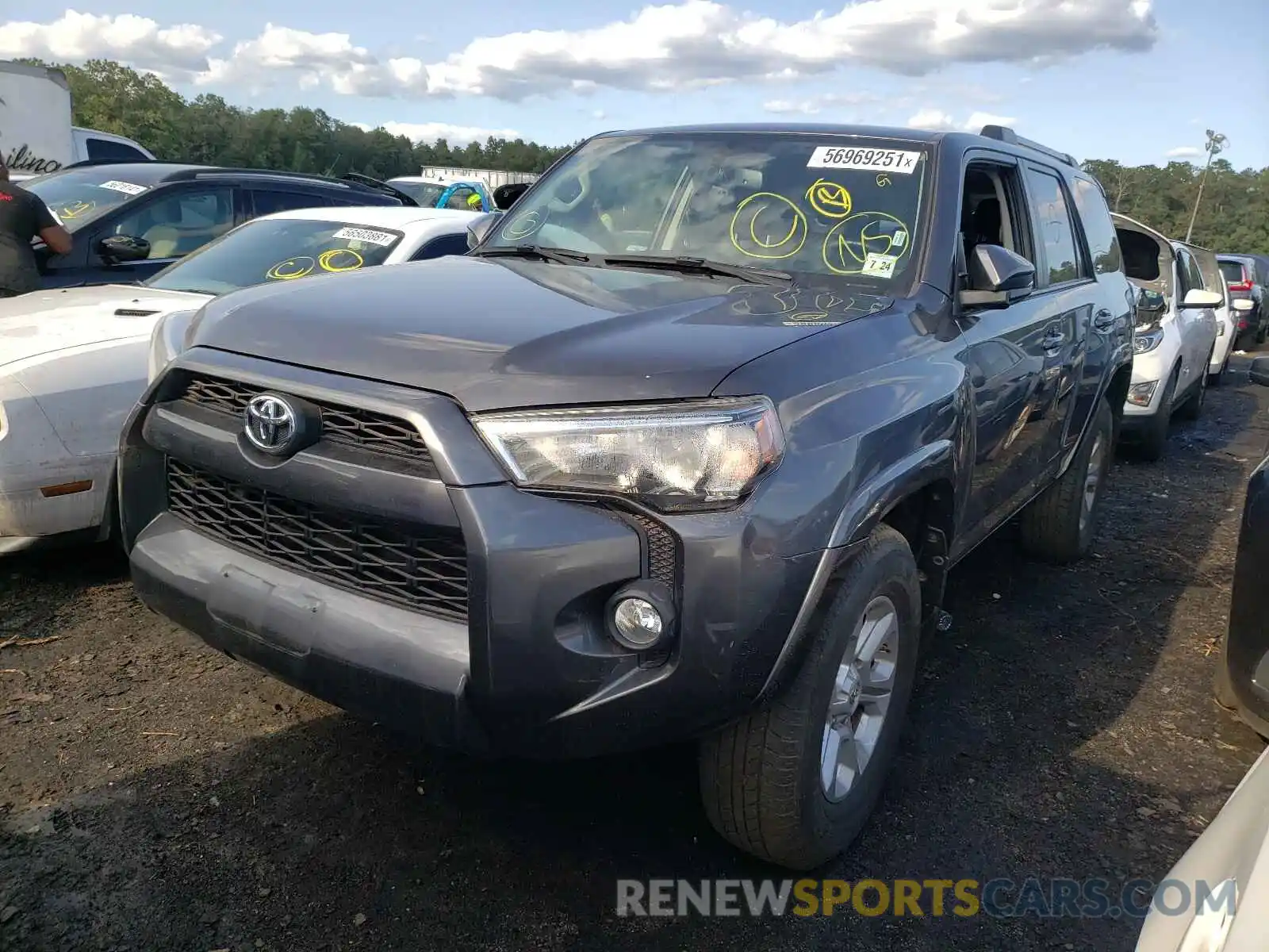 2 Photograph of a damaged car JTEBU5JRXK5614028 TOYOTA 4RUNNER 2019