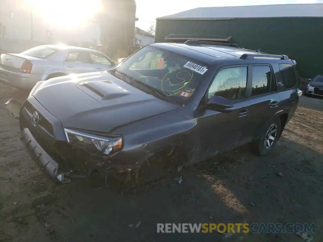 2 Photograph of a damaged car JTEBU5JRXK5614899 TOYOTA 4RUNNER 2019