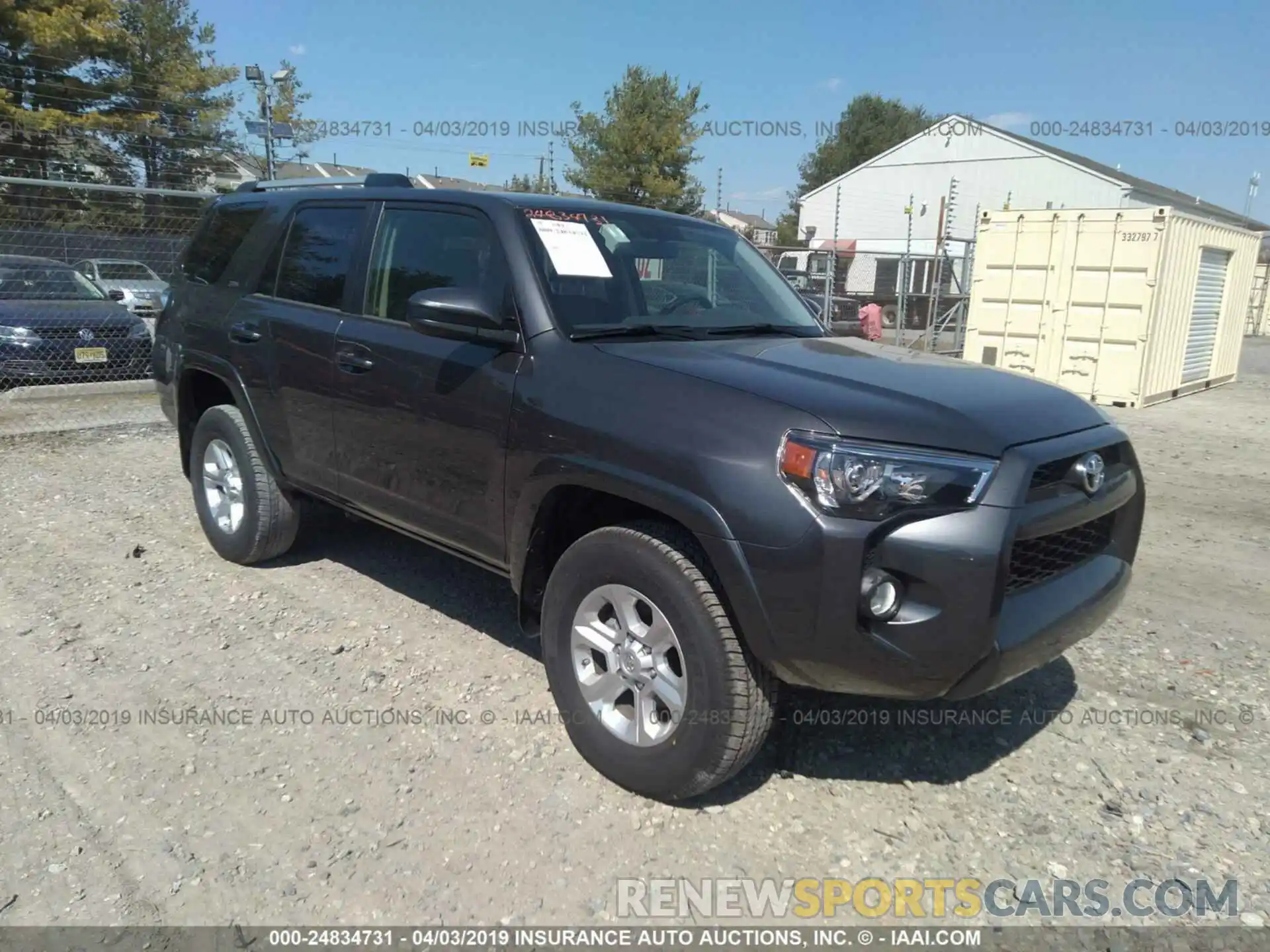 1 Photograph of a damaged car JTEBU5JRXK5618449 TOYOTA 4RUNNER 2019