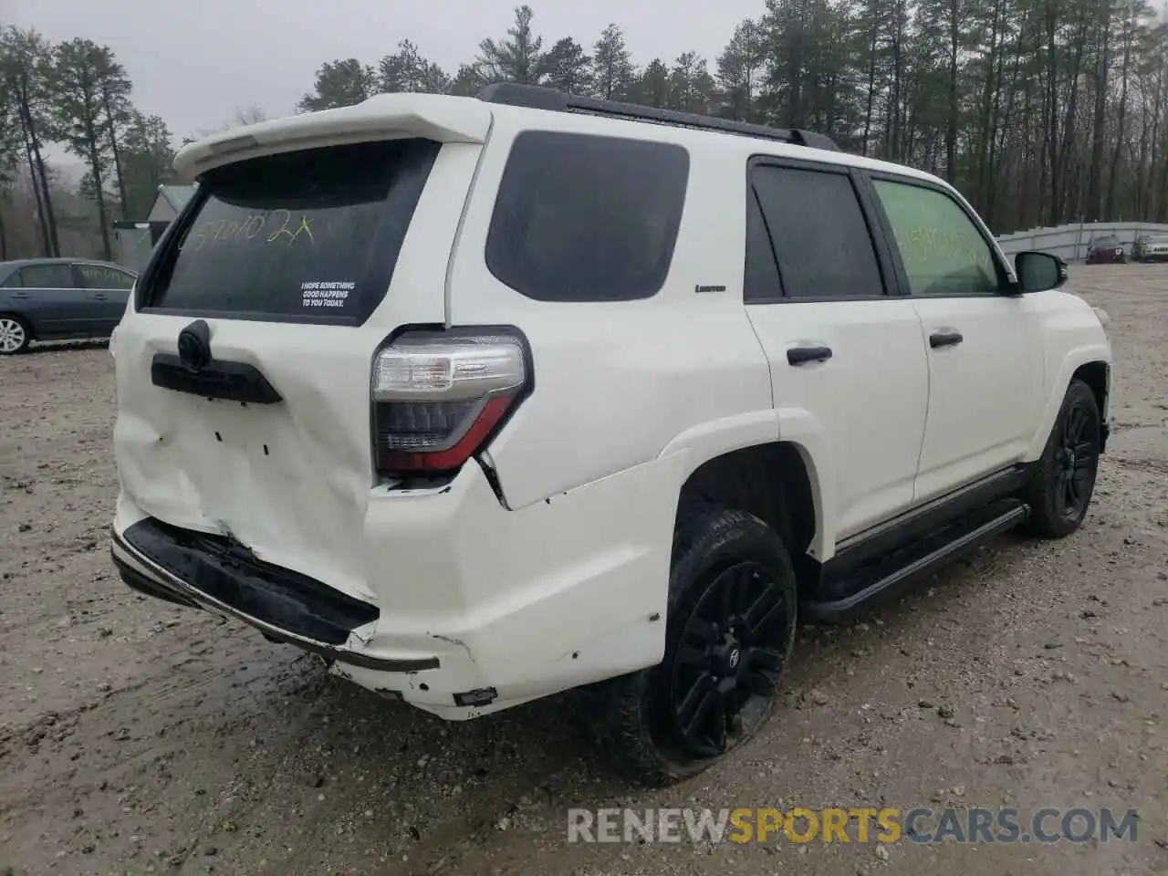 4 Photograph of a damaged car JTEBU5JRXK5619844 TOYOTA 4RUNNER 2019