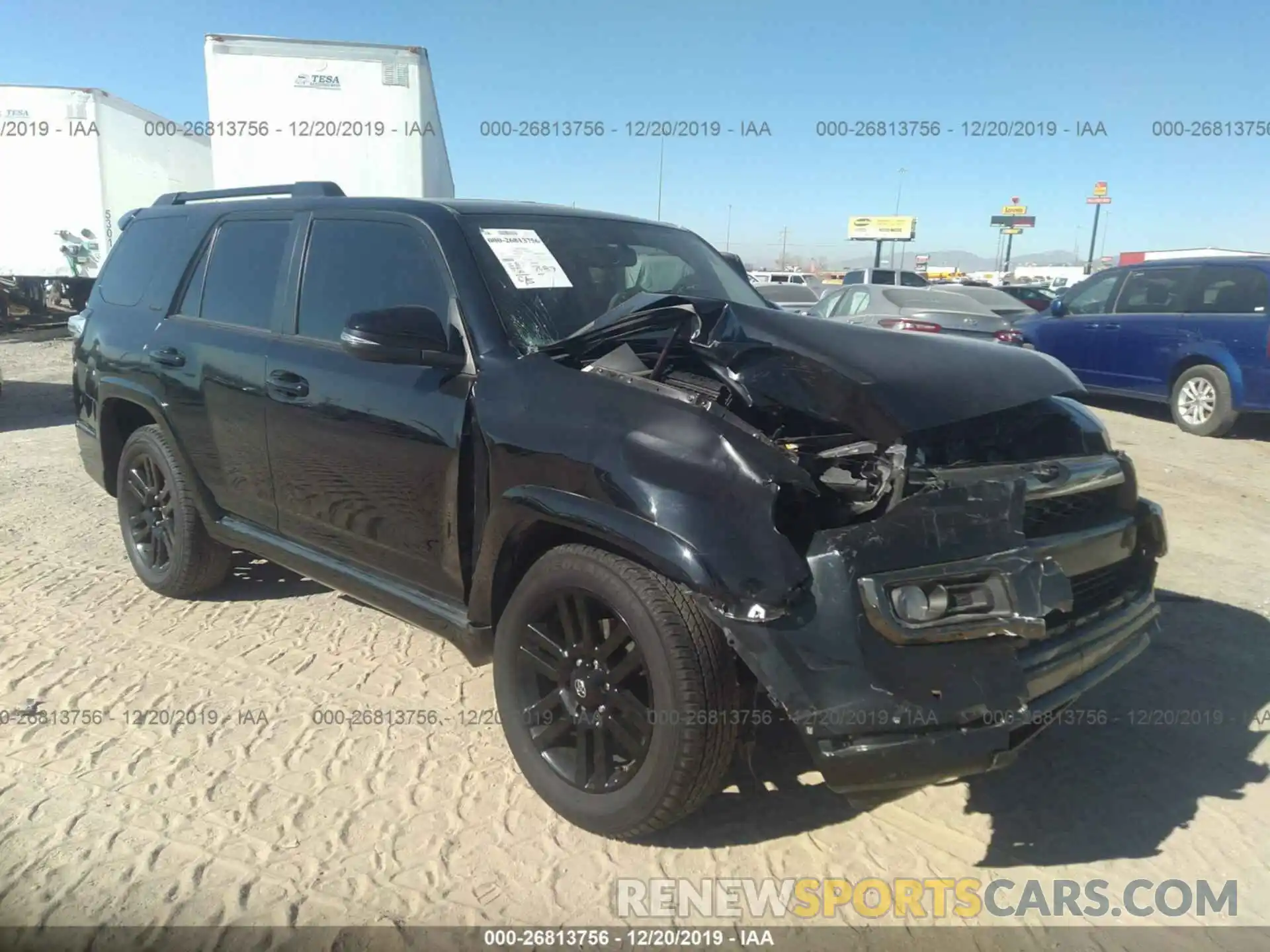 1 Photograph of a damaged car JTEBU5JRXK5620668 TOYOTA 4RUNNER 2019