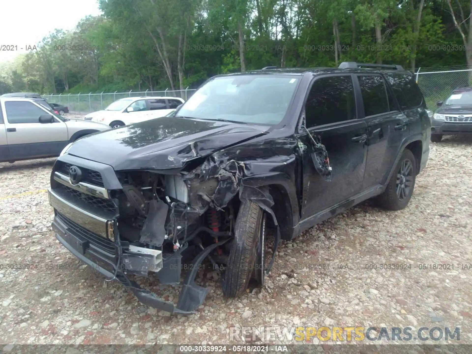 2 Photograph of a damaged car JTEBU5JRXK5624770 TOYOTA 4RUNNER 2019