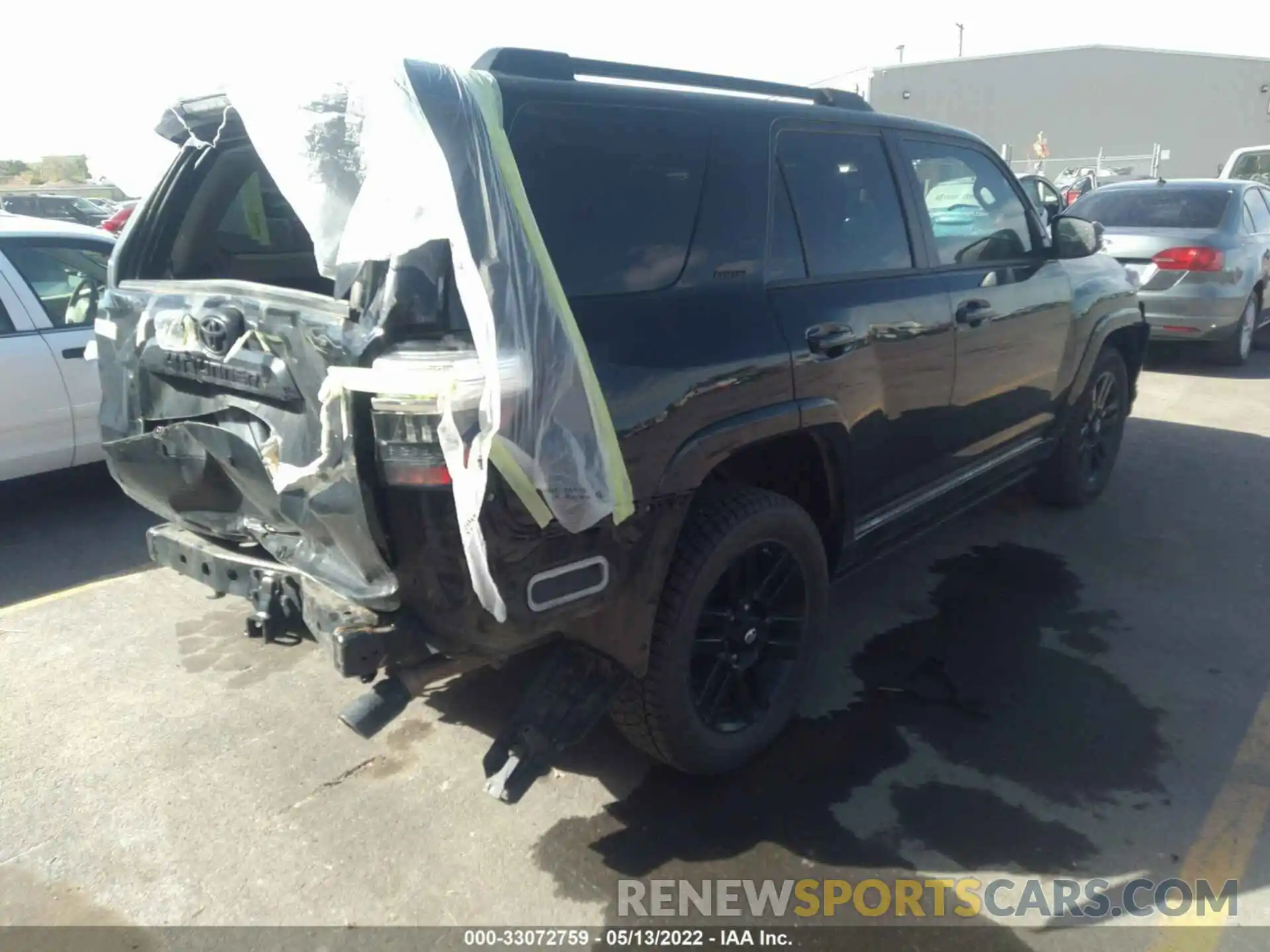 4 Фотография поврежденного автомобиля JTEBU5JRXK5625515 TOYOTA 4RUNNER 2019