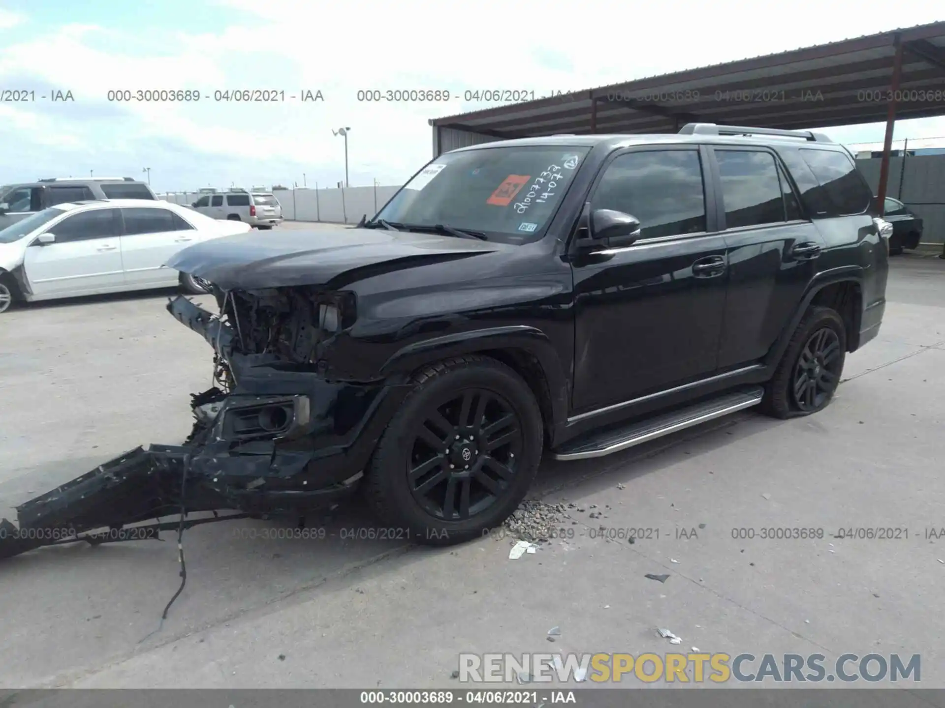 2 Photograph of a damaged car JTEBU5JRXK5625899 TOYOTA 4RUNNER 2019