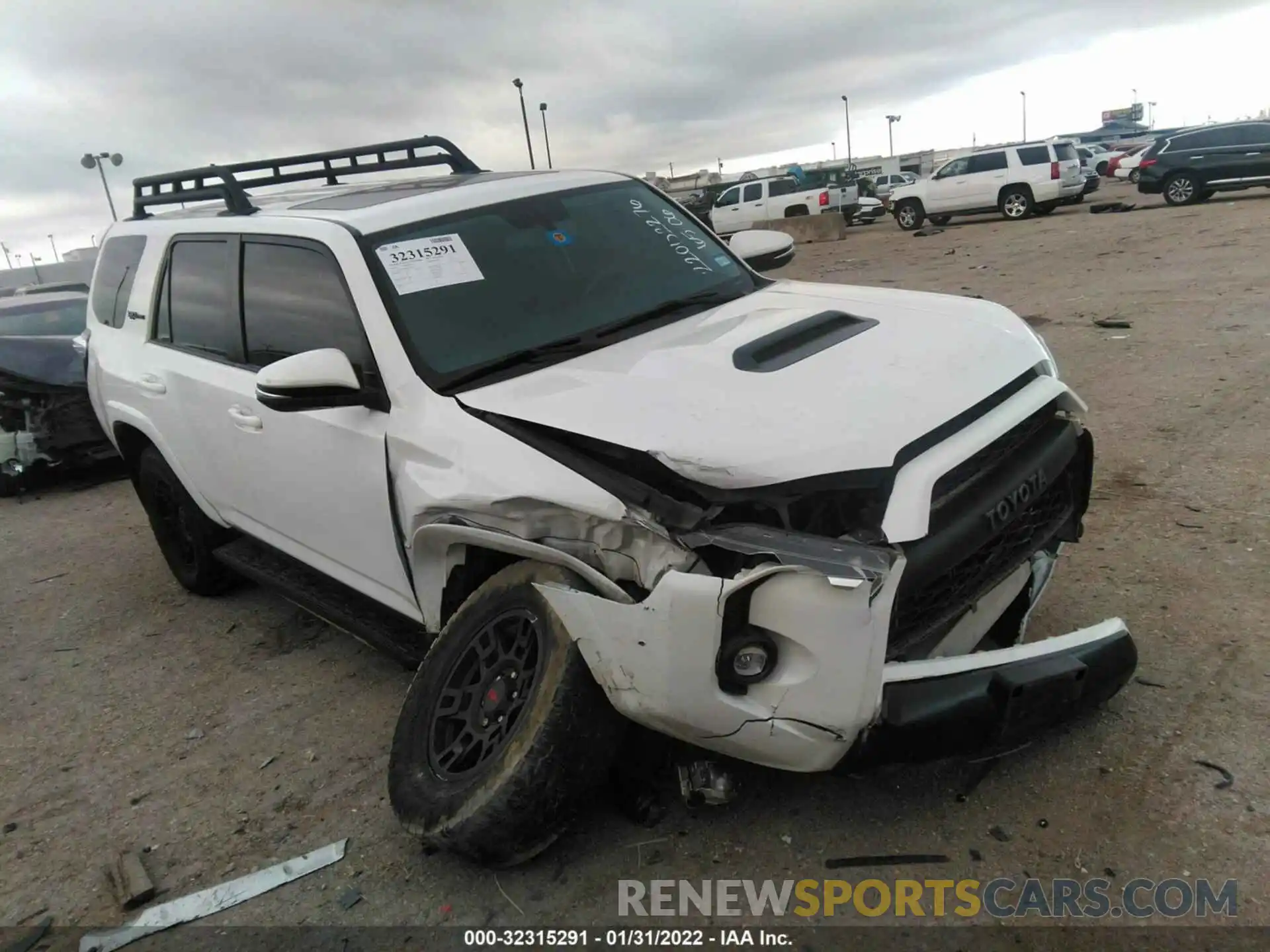 1 Photograph of a damaged car JTEBU5JRXK5627023 TOYOTA 4RUNNER 2019