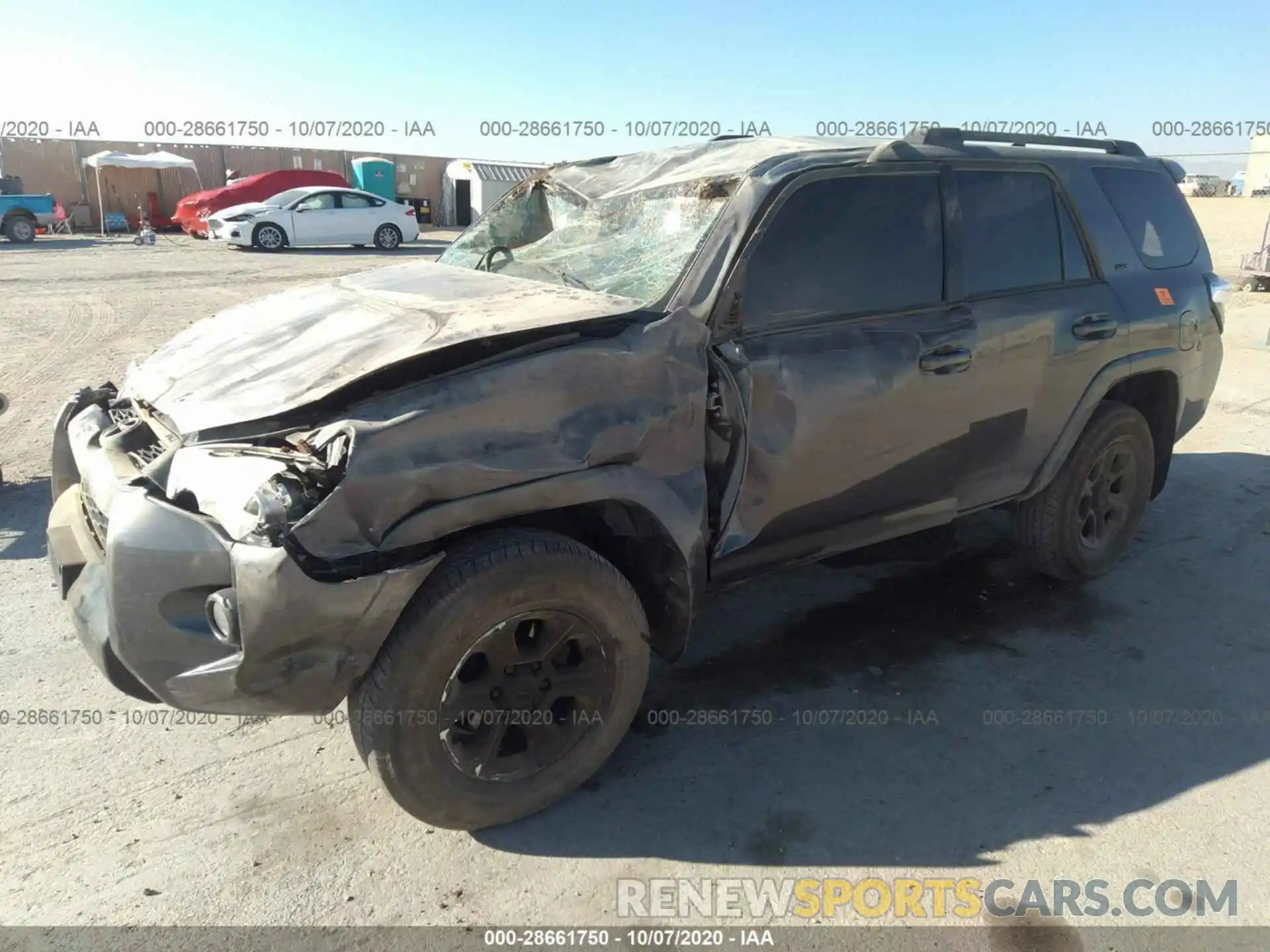 2 Фотография поврежденного автомобиля JTEBU5JRXK5631346 TOYOTA 4RUNNER 2019