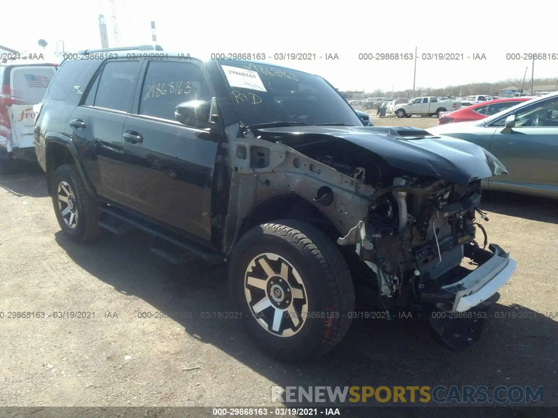 1 Photograph of a damaged car JTEBU5JRXK5631850 TOYOTA 4RUNNER 2019