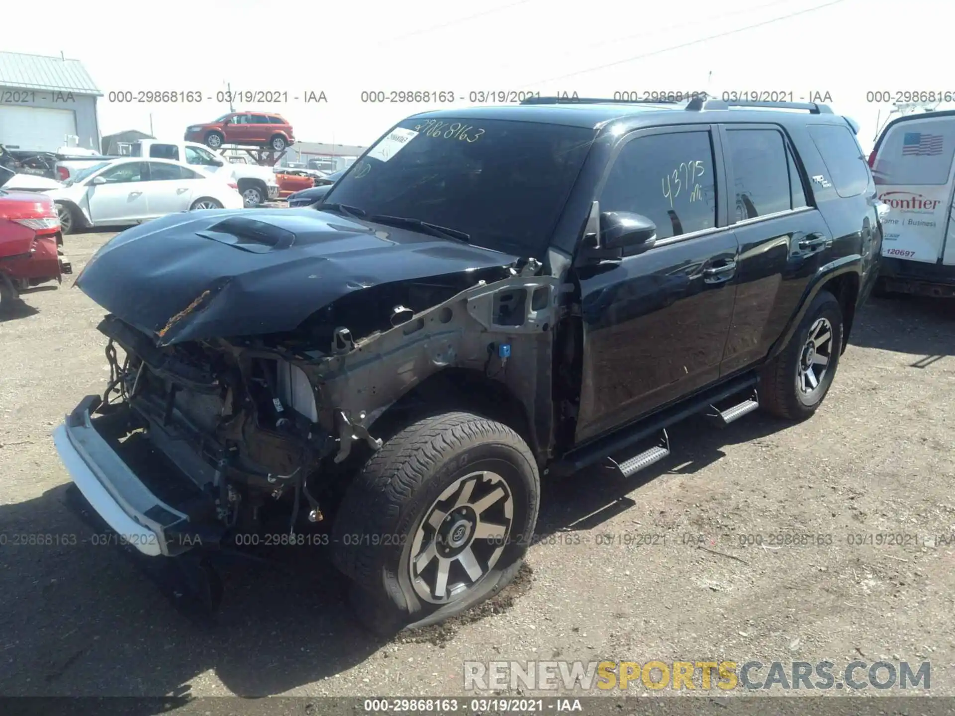 2 Photograph of a damaged car JTEBU5JRXK5631850 TOYOTA 4RUNNER 2019