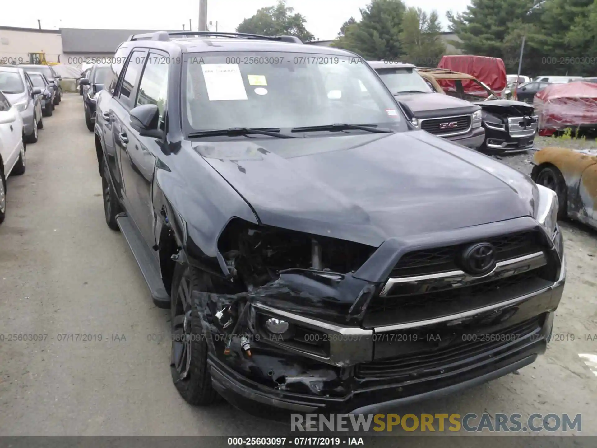 1 Photograph of a damaged car JTEBU5JRXK5632996 TOYOTA 4RUNNER 2019