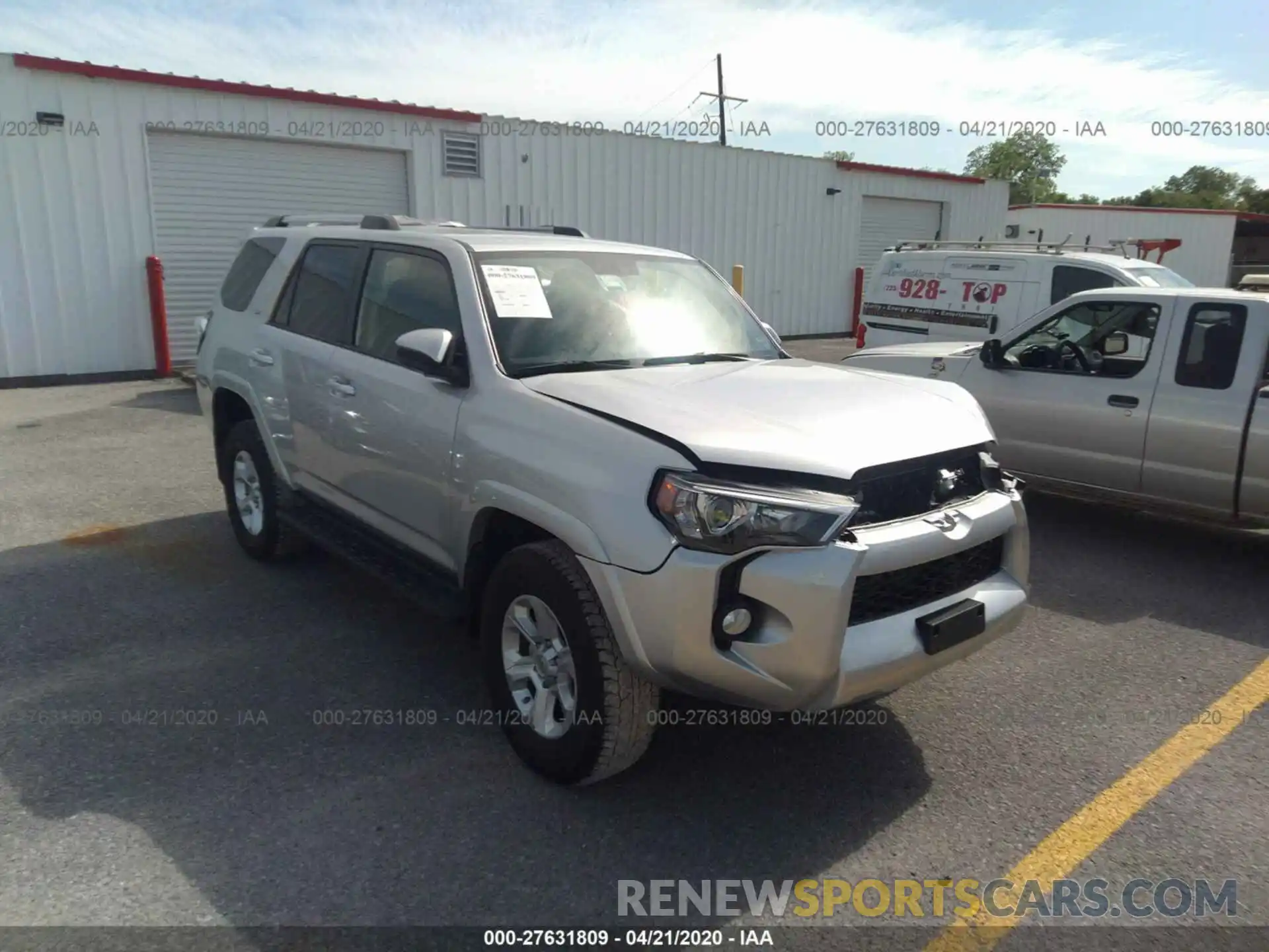 1 Photograph of a damaged car JTEBU5JRXK5635333 TOYOTA 4RUNNER 2019