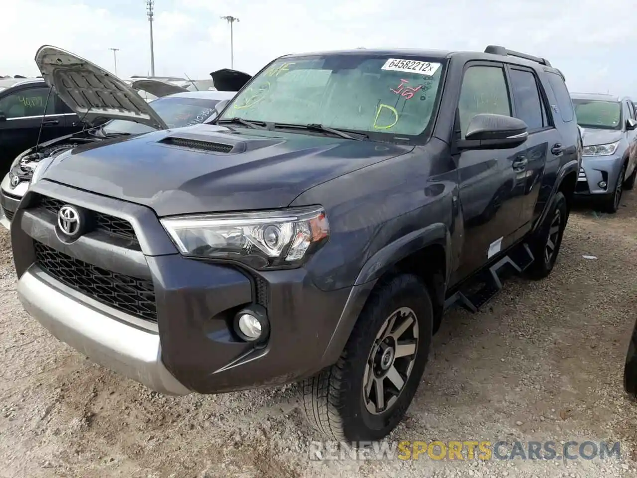 2 Photograph of a damaged car JTEBU5JRXK5638457 TOYOTA 4RUNNER 2019