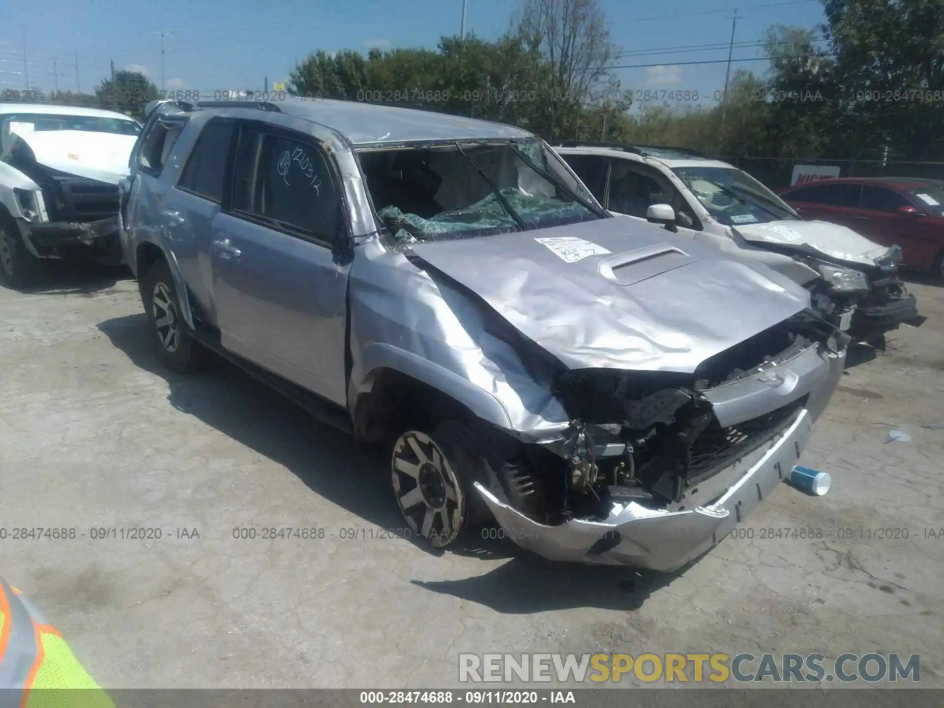 1 Photograph of a damaged car JTEBU5JRXK5638751 TOYOTA 4RUNNER 2019