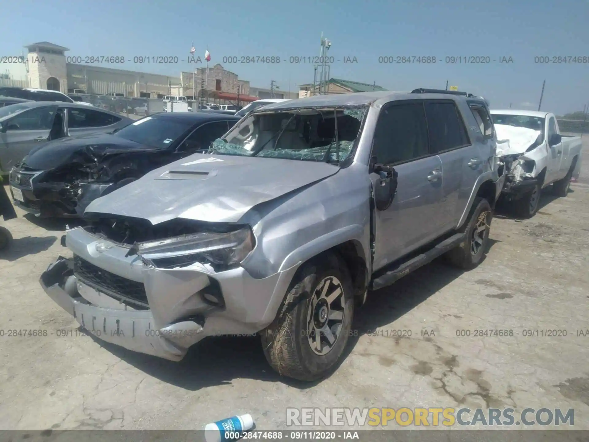 2 Photograph of a damaged car JTEBU5JRXK5638751 TOYOTA 4RUNNER 2019