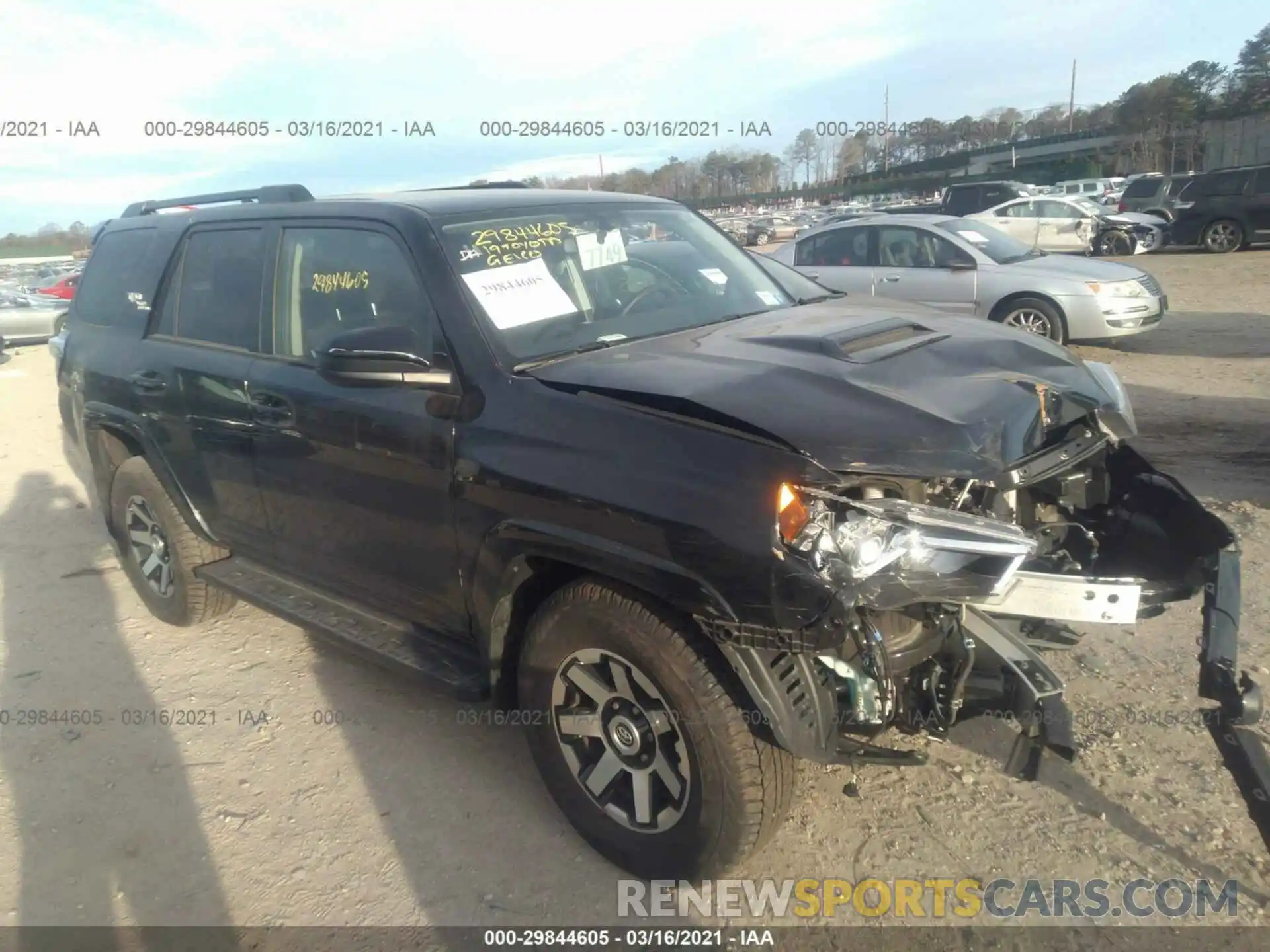 1 Photograph of a damaged car JTEBU5JRXK5642590 TOYOTA 4RUNNER 2019