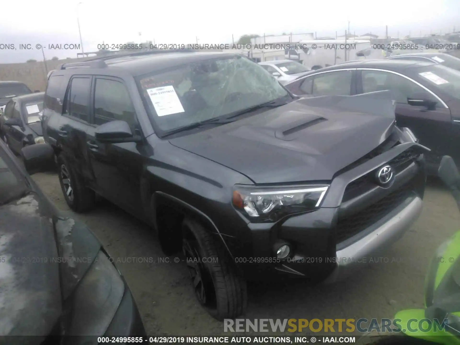 1 Photograph of a damaged car JTEBU5JRXK5644100 TOYOTA 4RUNNER 2019