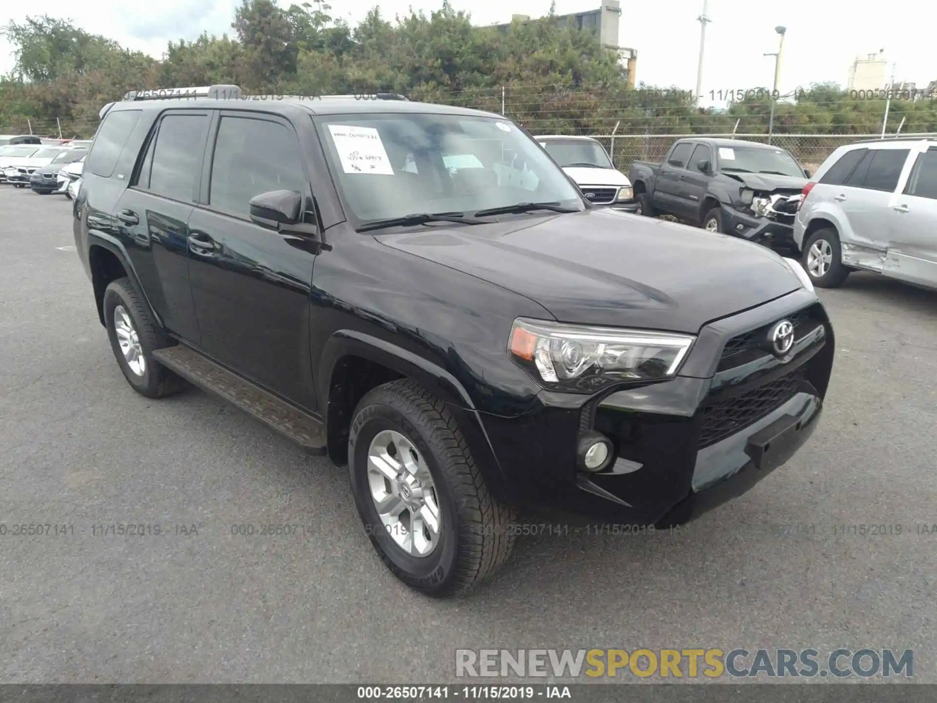 1 Photograph of a damaged car JTEBU5JRXK5644131 TOYOTA 4RUNNER 2019