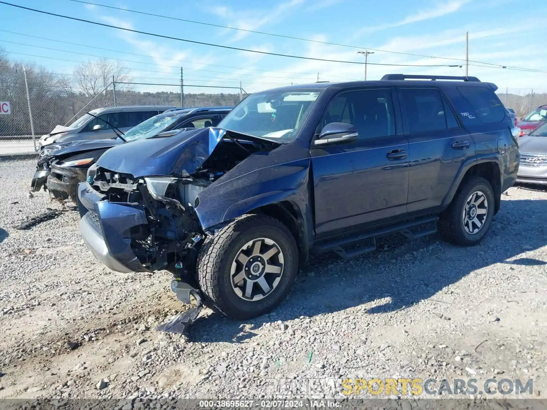 2 Photograph of a damaged car JTEBU5JRXK5645683 TOYOTA 4RUNNER 2019