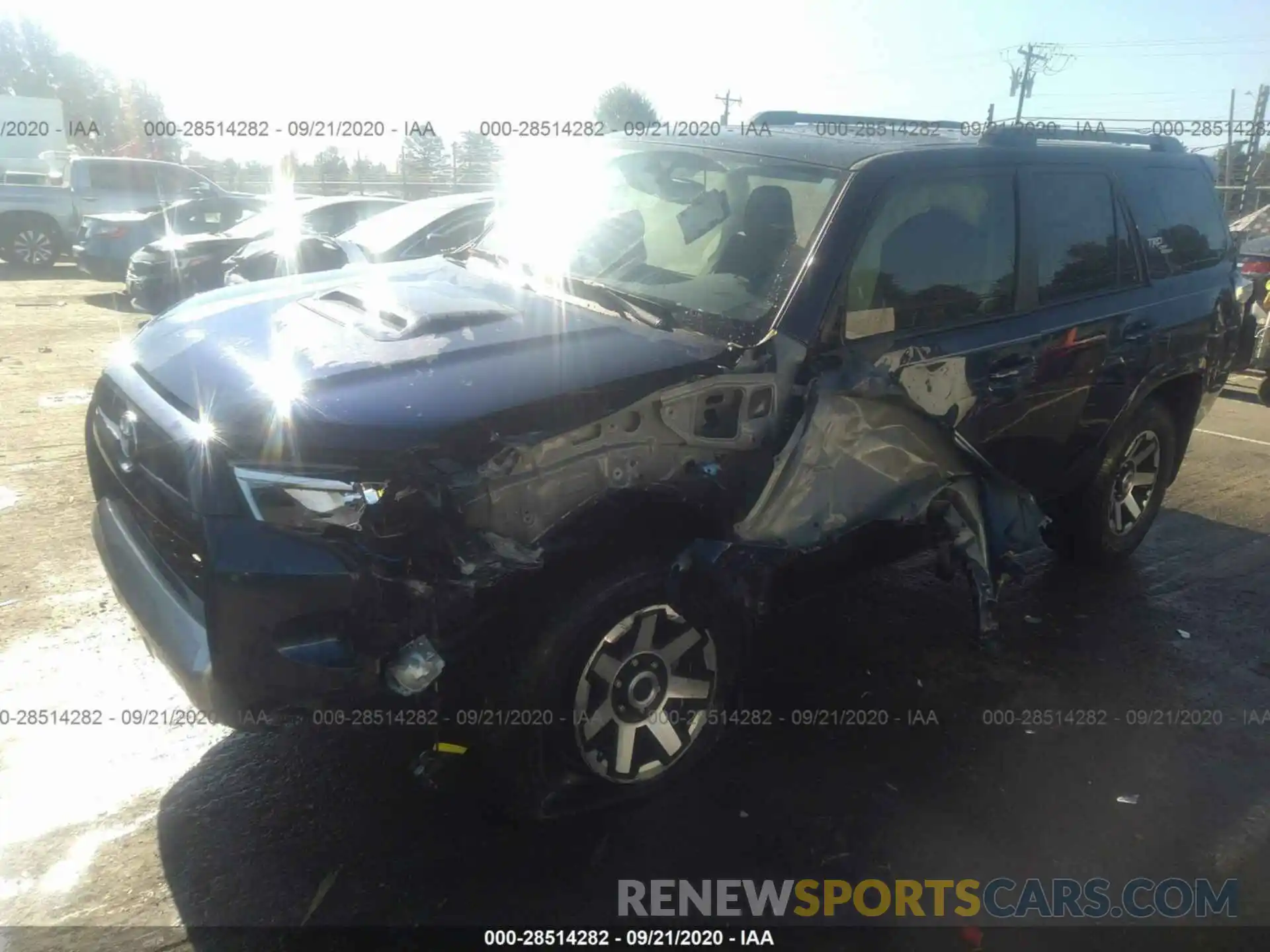 2 Photograph of a damaged car JTEBU5JRXK5646249 TOYOTA 4RUNNER 2019