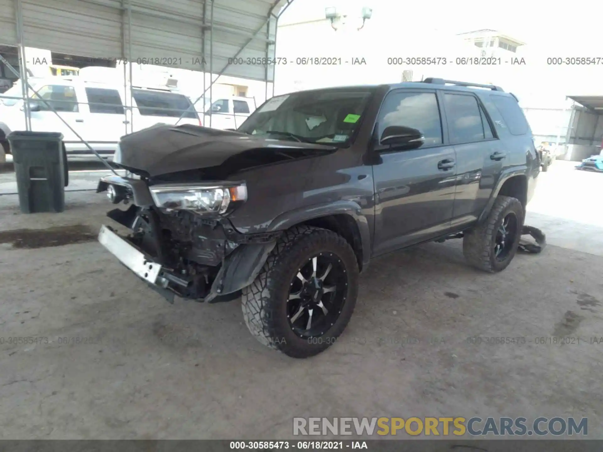 2 Photograph of a damaged car JTEBU5JRXK5650088 TOYOTA 4RUNNER 2019