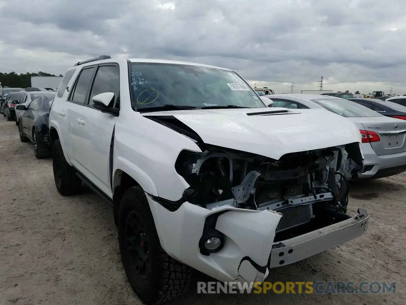 1 Photograph of a damaged car JTEBU5JRXK5651676 TOYOTA 4RUNNER 2019