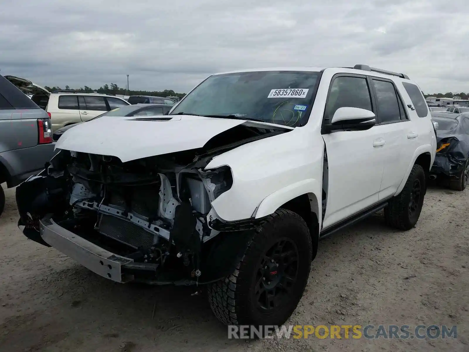 2 Photograph of a damaged car JTEBU5JRXK5651676 TOYOTA 4RUNNER 2019