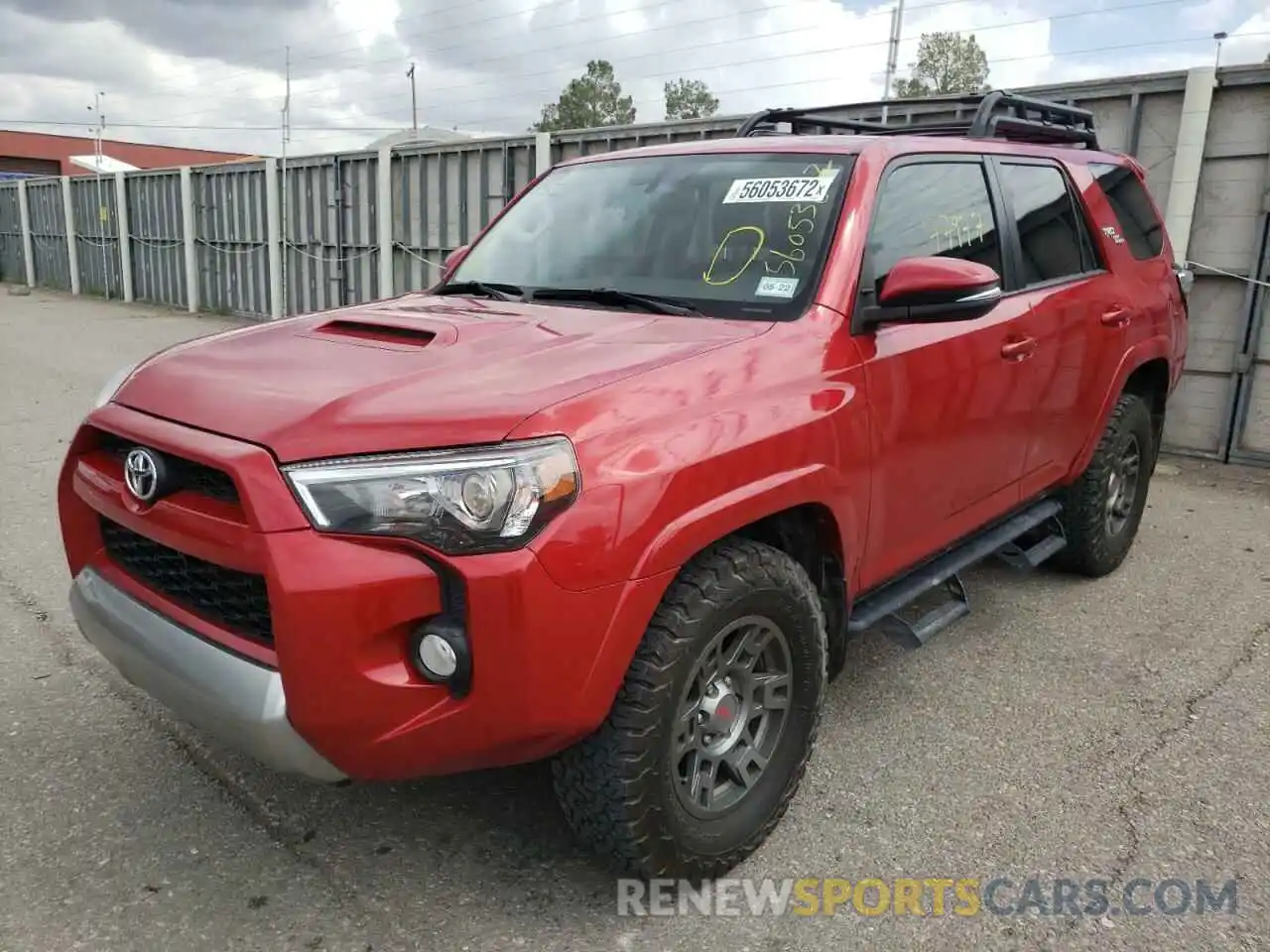 2 Photograph of a damaged car JTEBU5JRXK5652309 TOYOTA 4RUNNER 2019