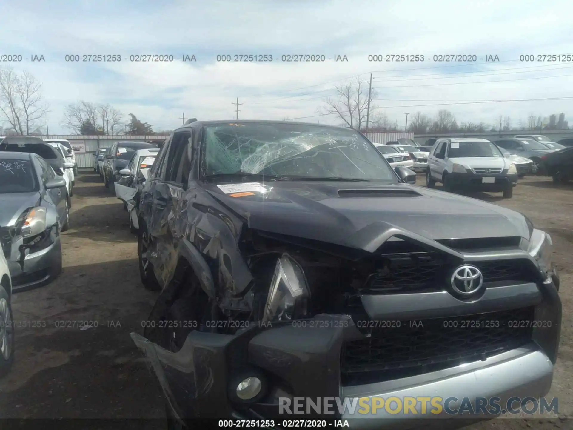 6 Photograph of a damaged car JTEBU5JRXK5654822 TOYOTA 4RUNNER 2019