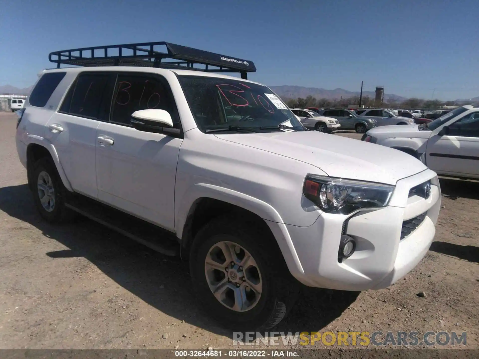 1 Photograph of a damaged car JTEBU5JRXK5660264 TOYOTA 4RUNNER 2019