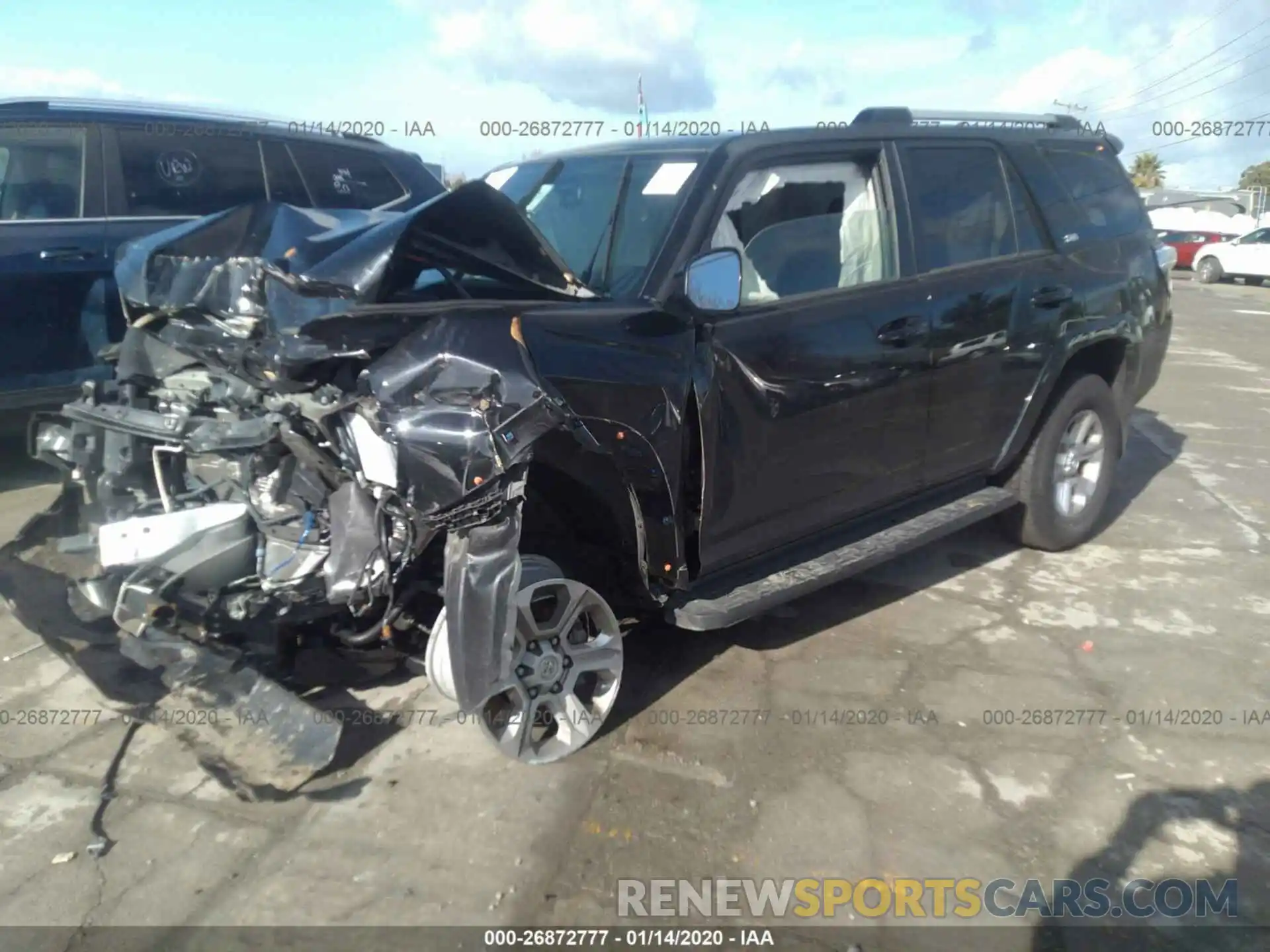 2 Фотография поврежденного автомобиля JTEBU5JRXK5661351 TOYOTA 4RUNNER 2019