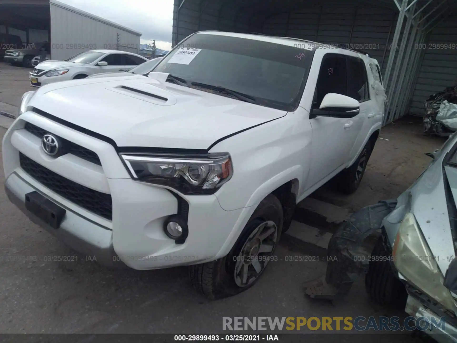 2 Photograph of a damaged car JTEBU5JRXK5661608 TOYOTA 4RUNNER 2019