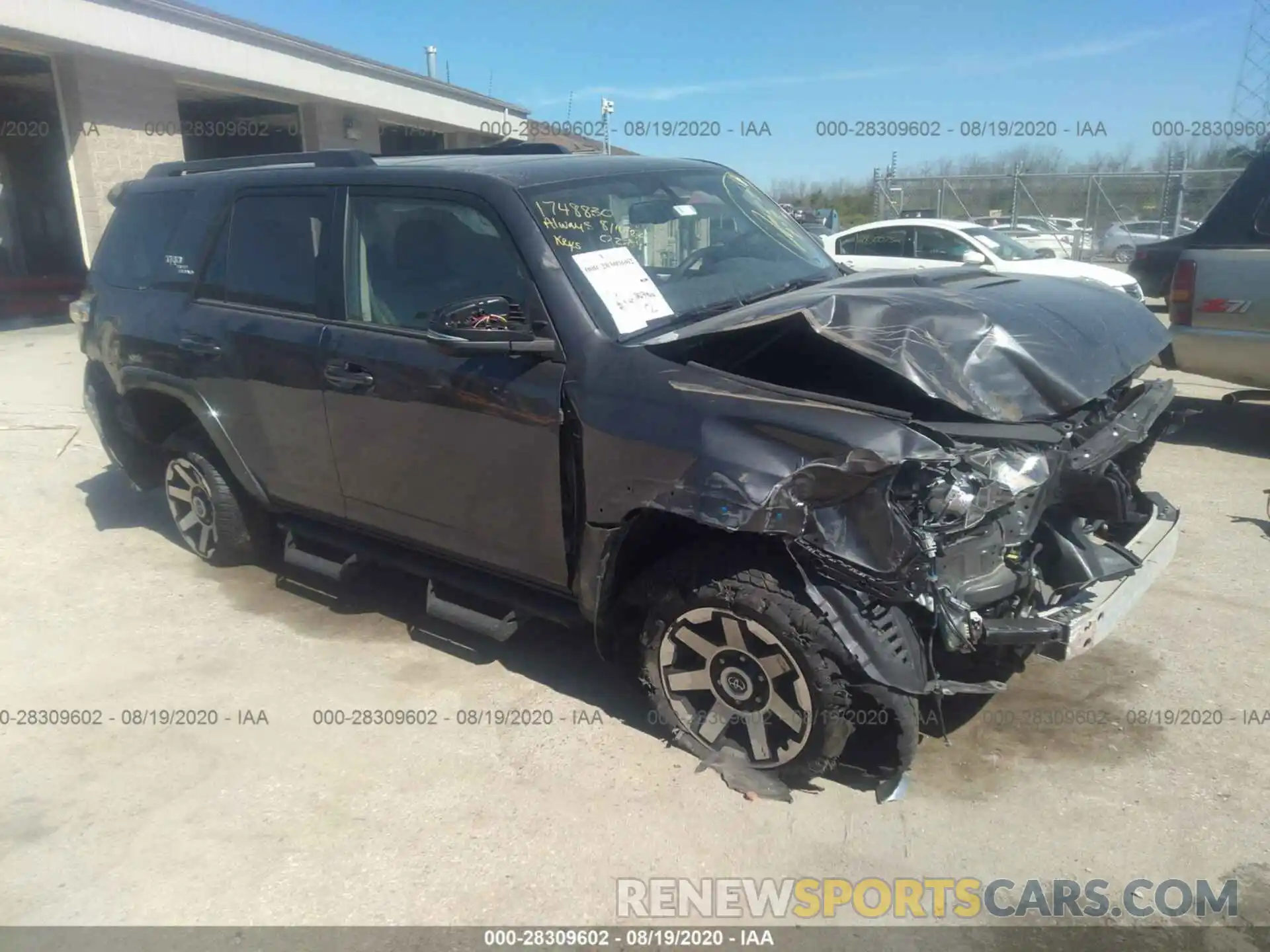 1 Photograph of a damaged car JTEBU5JRXK5662452 TOYOTA 4RUNNER 2019