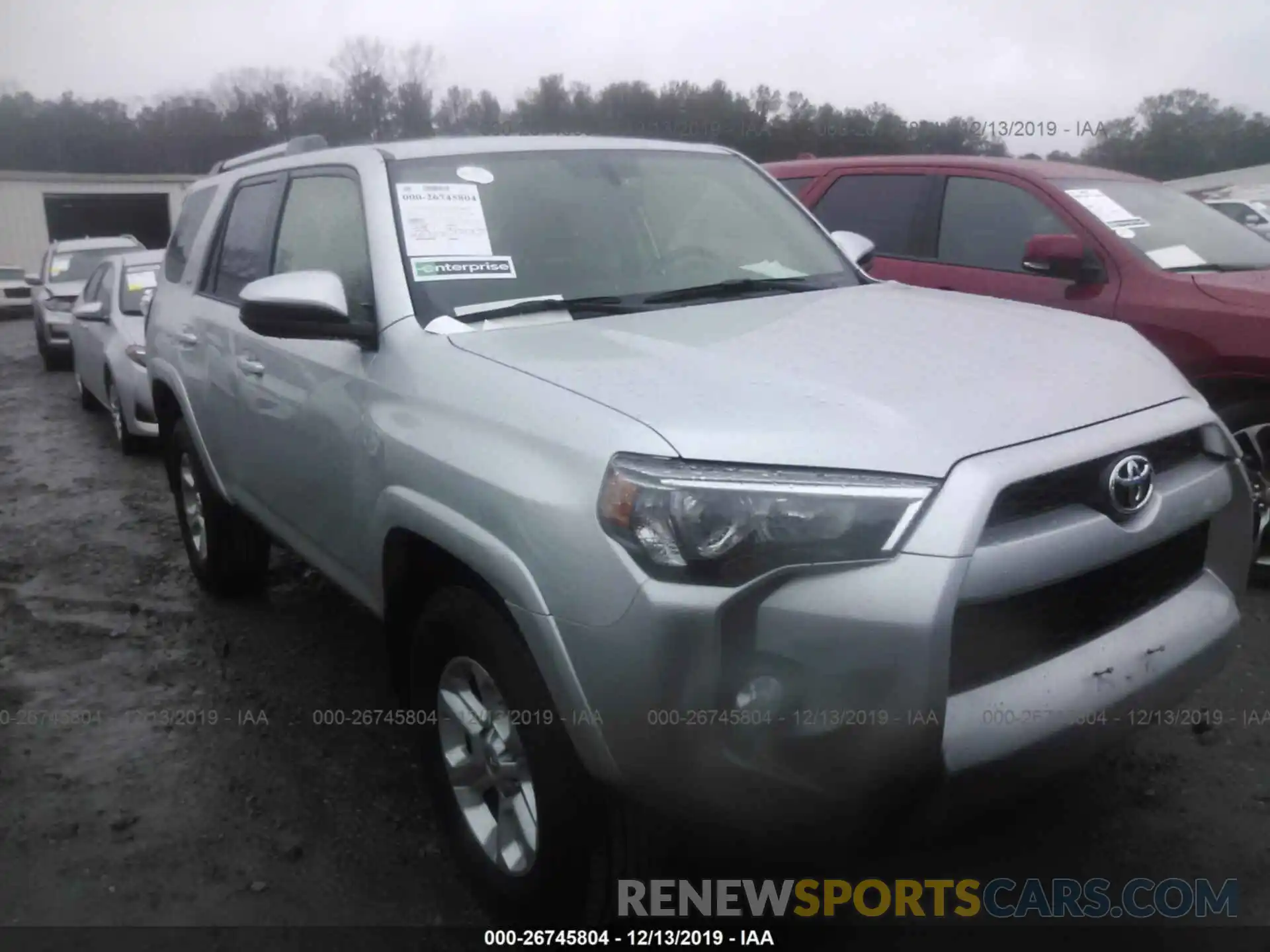 1 Photograph of a damaged car JTEBU5JRXK5662810 TOYOTA 4RUNNER 2019