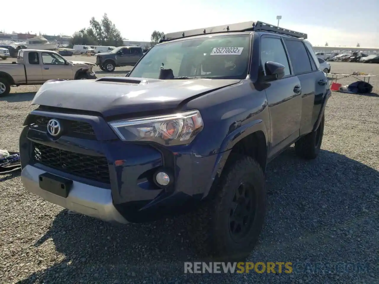 2 Фотография поврежденного автомобиля JTEBU5JRXK5665058 TOYOTA 4RUNNER 2019