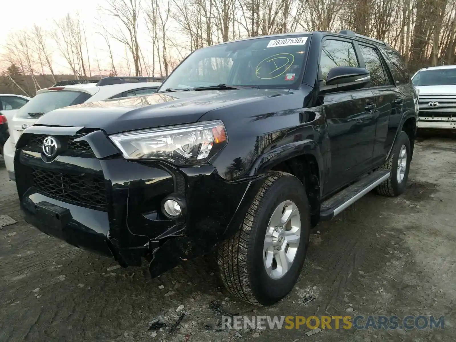 2 Photograph of a damaged car JTEBU5JRXK5667604 TOYOTA 4RUNNER 2019