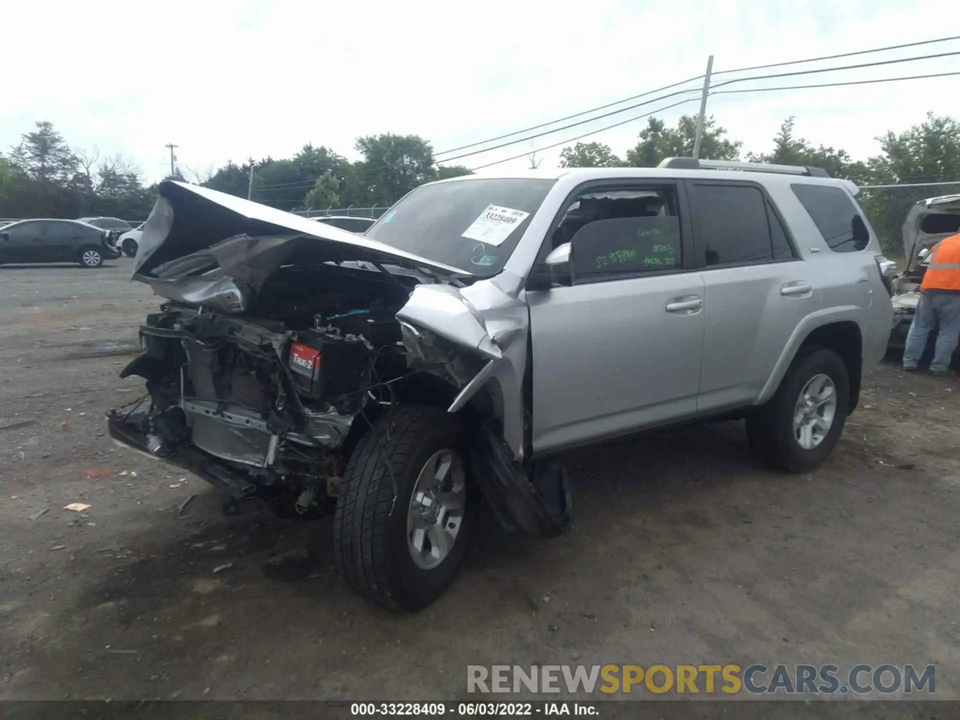 2 Photograph of a damaged car JTEBU5JRXK5668476 TOYOTA 4RUNNER 2019