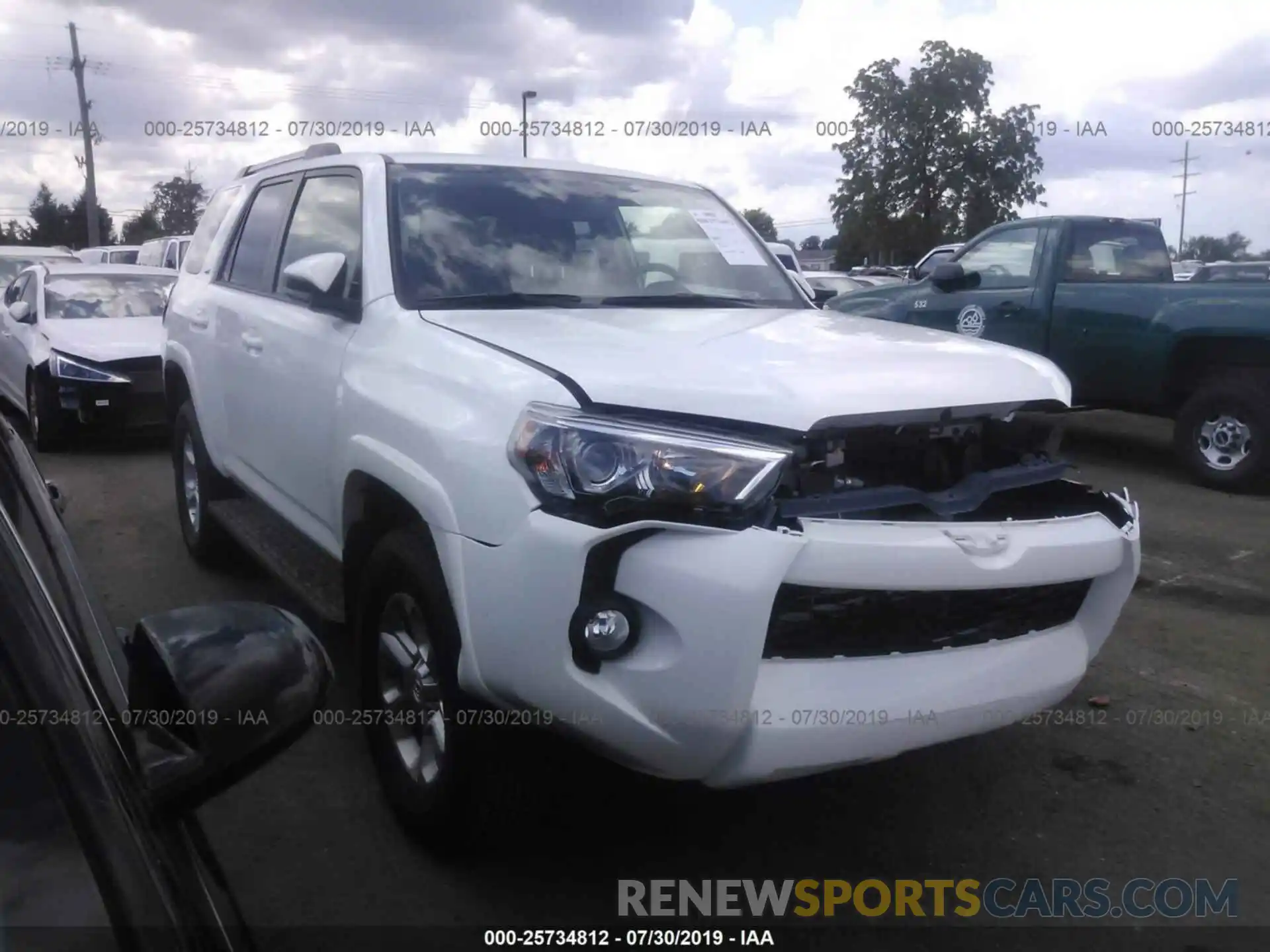 1 Photograph of a damaged car JTEBU5JRXK5669451 TOYOTA 4RUNNER 2019