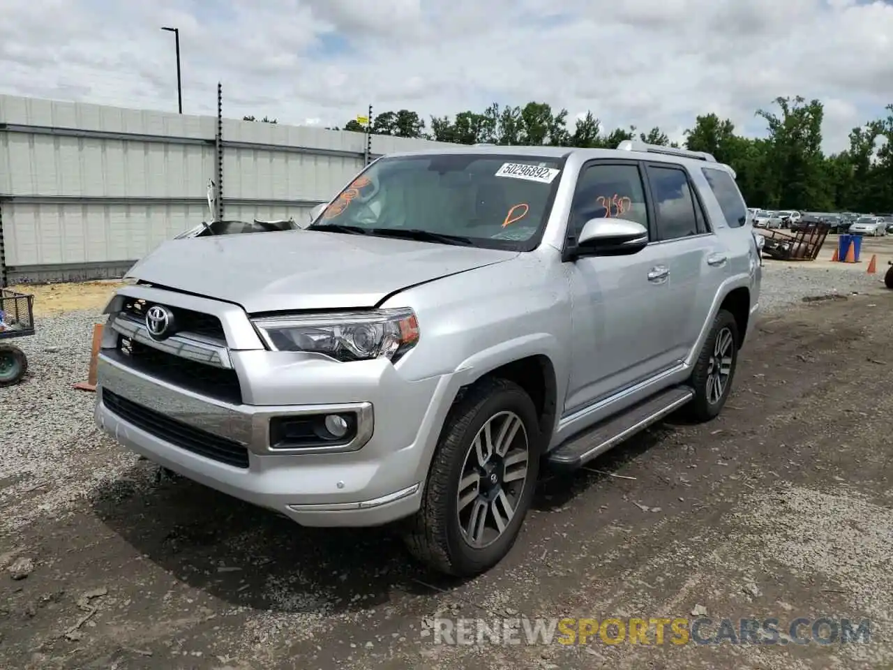 2 Photograph of a damaged car JTEBU5JRXK5676819 TOYOTA 4RUNNER 2019