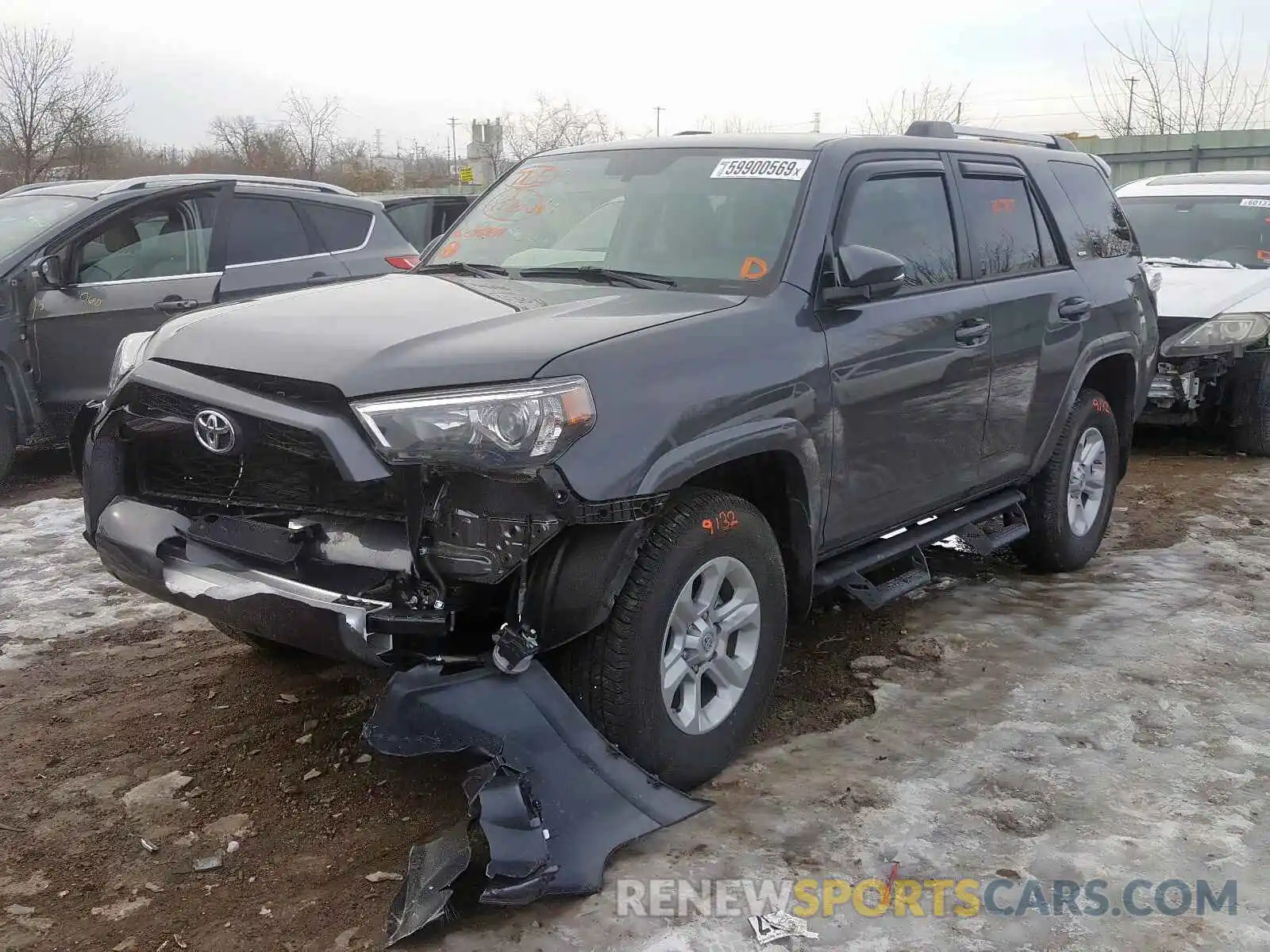 2 Photograph of a damaged car JTEBU5JRXK5676934 TOYOTA 4RUNNER 2019