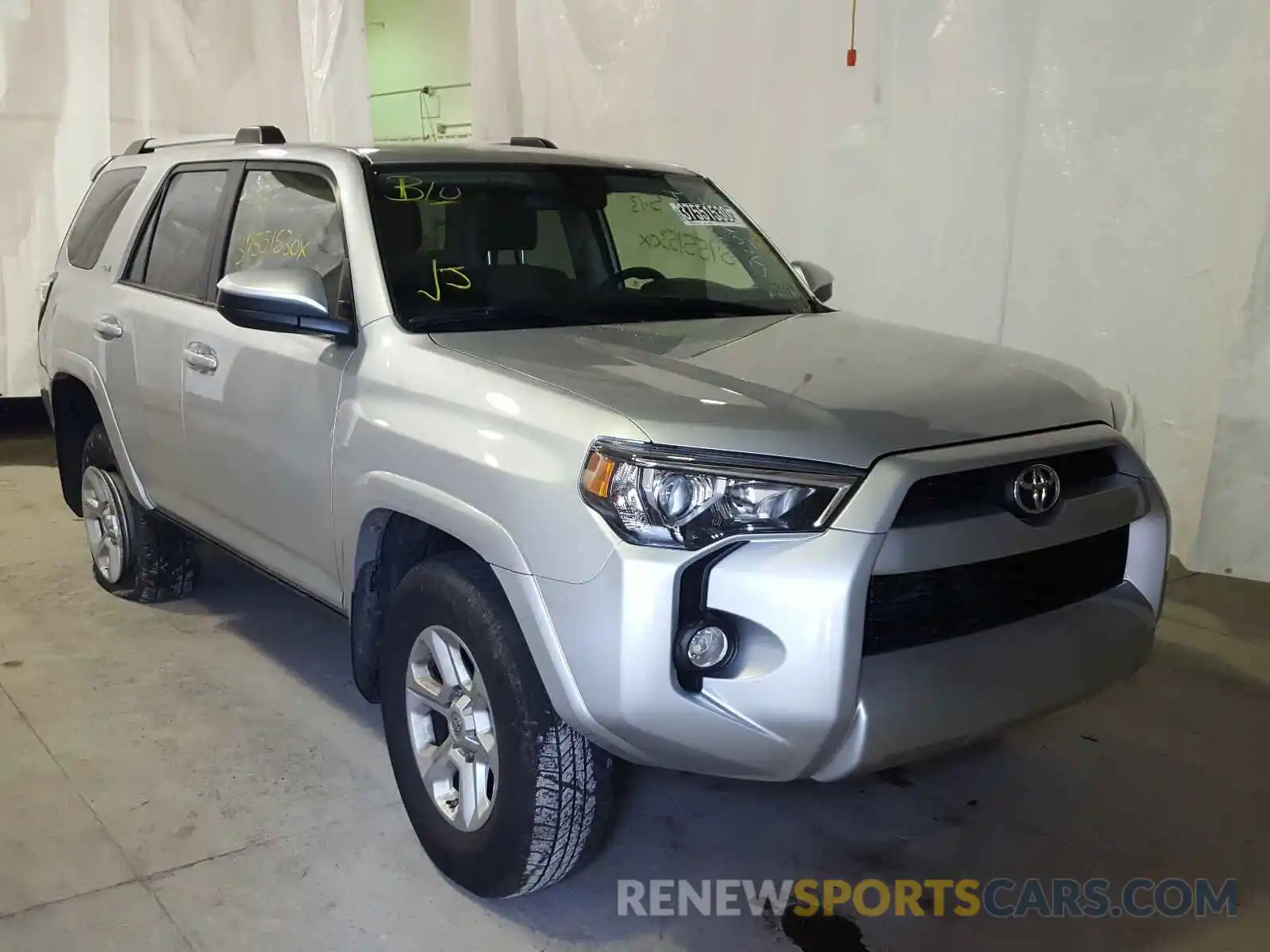 1 Photograph of a damaged car JTEBU5JRXK5677856 TOYOTA 4RUNNER 2019