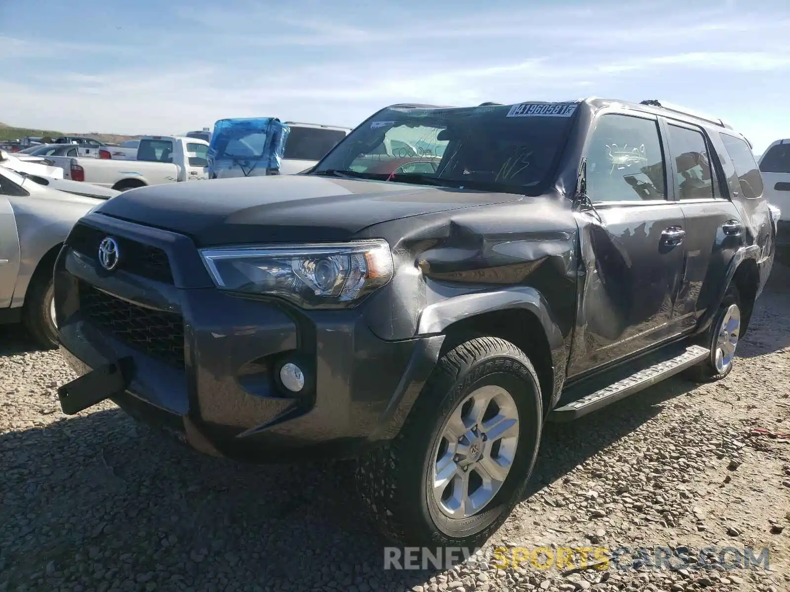 2 Photograph of a damaged car JTEBU5JRXK5681986 TOYOTA 4RUNNER 2019