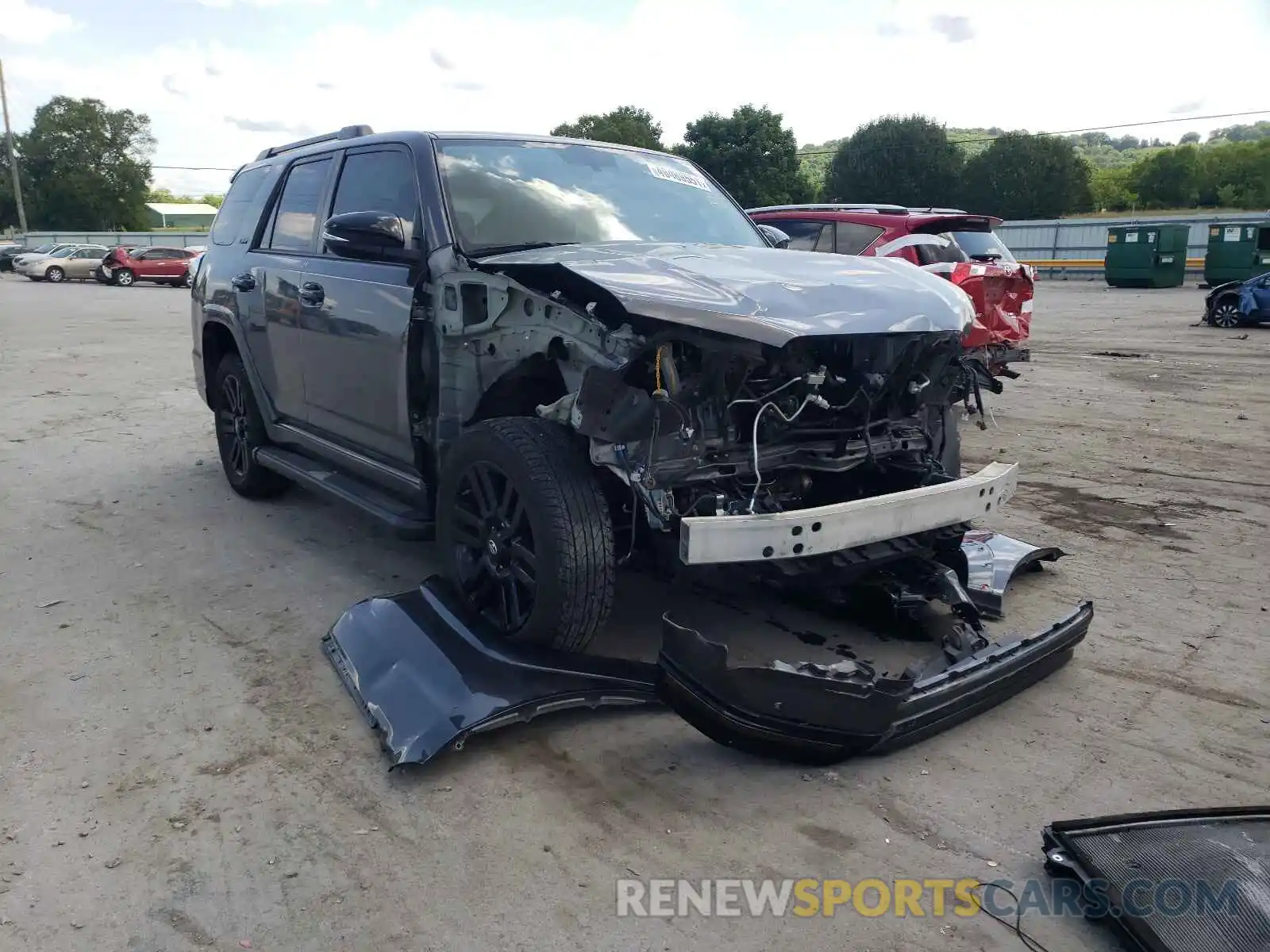 1 Photograph of a damaged car JTEBU5JRXK5684628 TOYOTA 4RUNNER 2019